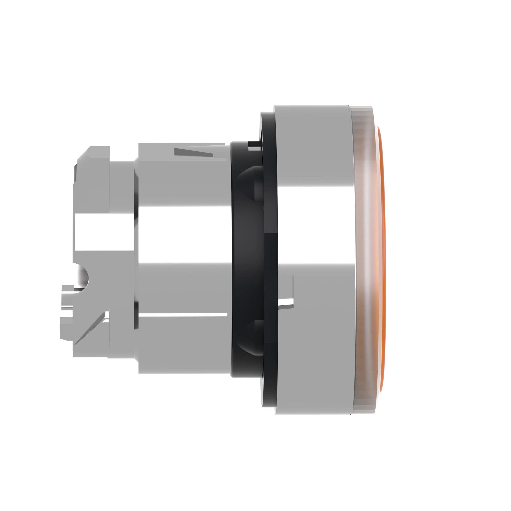 Schneider Electric ZB4BH053 Illuminated pushbutton, front element, Harmony XB4, metal, 22mm, orange, unmarked, for universal LED, latching (img_004)