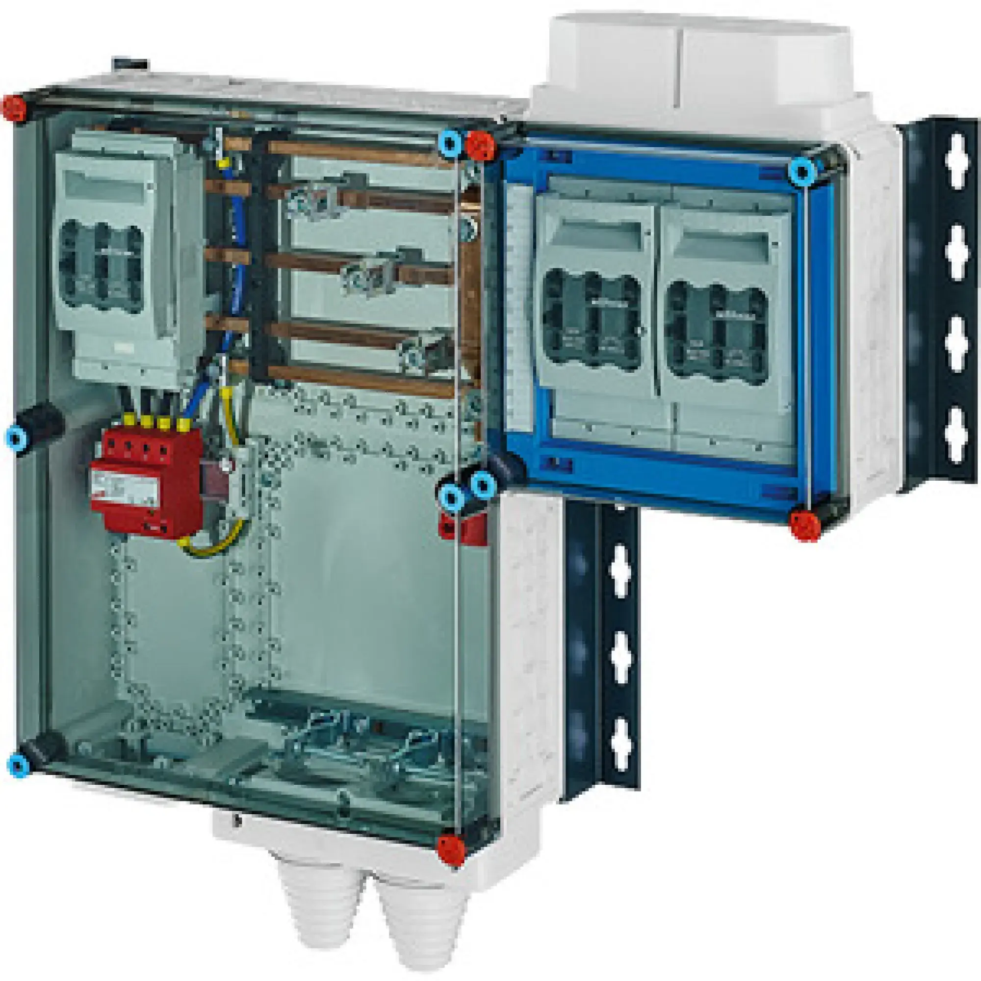 Hensel 20001502 Mi-Hauptleitungsverteiler 2x3xNH 00 , 125 A, 5polige Sammelschiene 250 A Mi HV 6152 S (img_001)