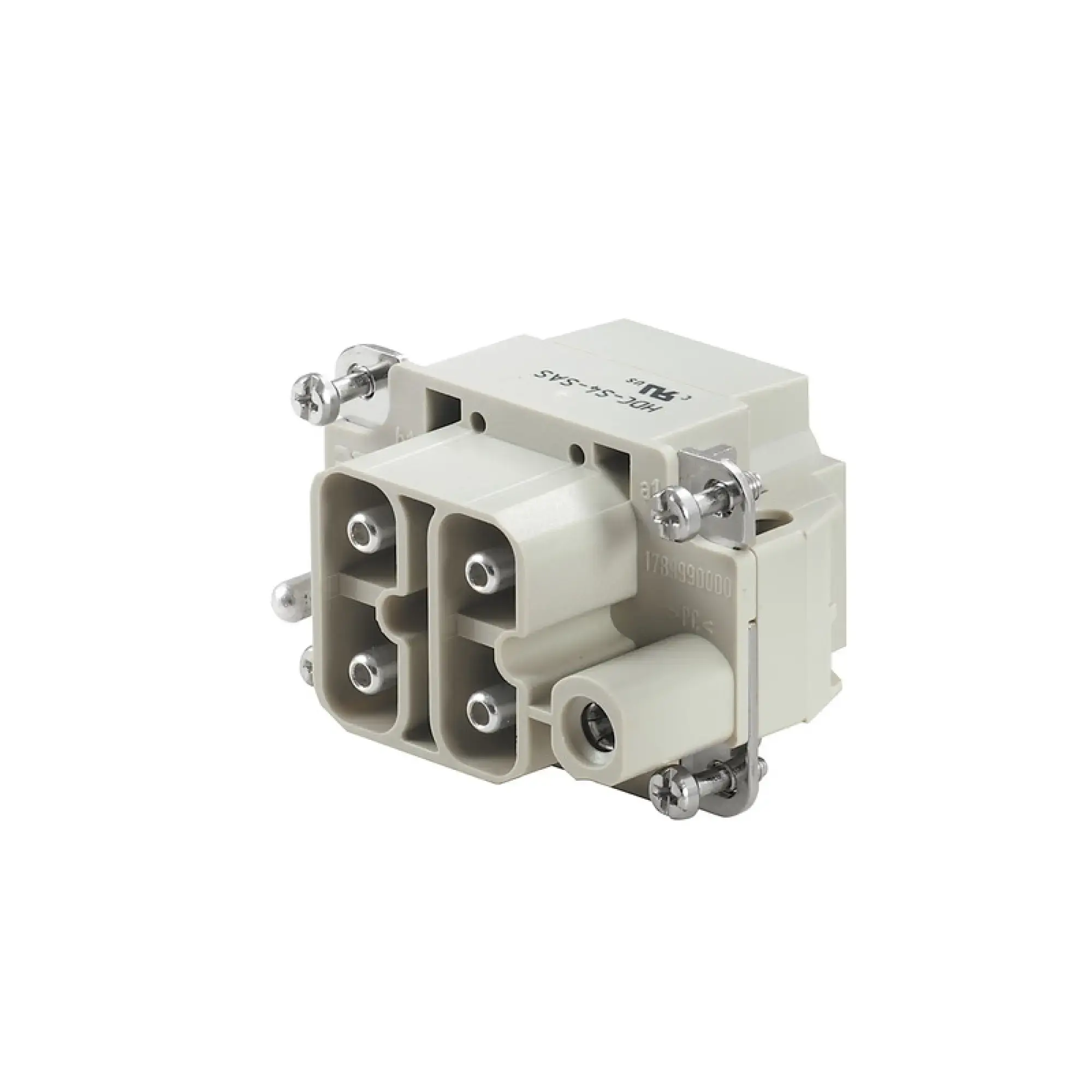 Weidmüller 1789990000 Contact insert (industry plug-in connectors), Male, 1000 V, 40 A, Number of poles: 4, Axial screw connection, Size: 3 (img_001) Weidmüller 1789990000 Contact insert (industry plug-in connectors), Male, 1000 V, 40 A, Number of poles: 4, Axial screw connection, Size: 3 (img_001)