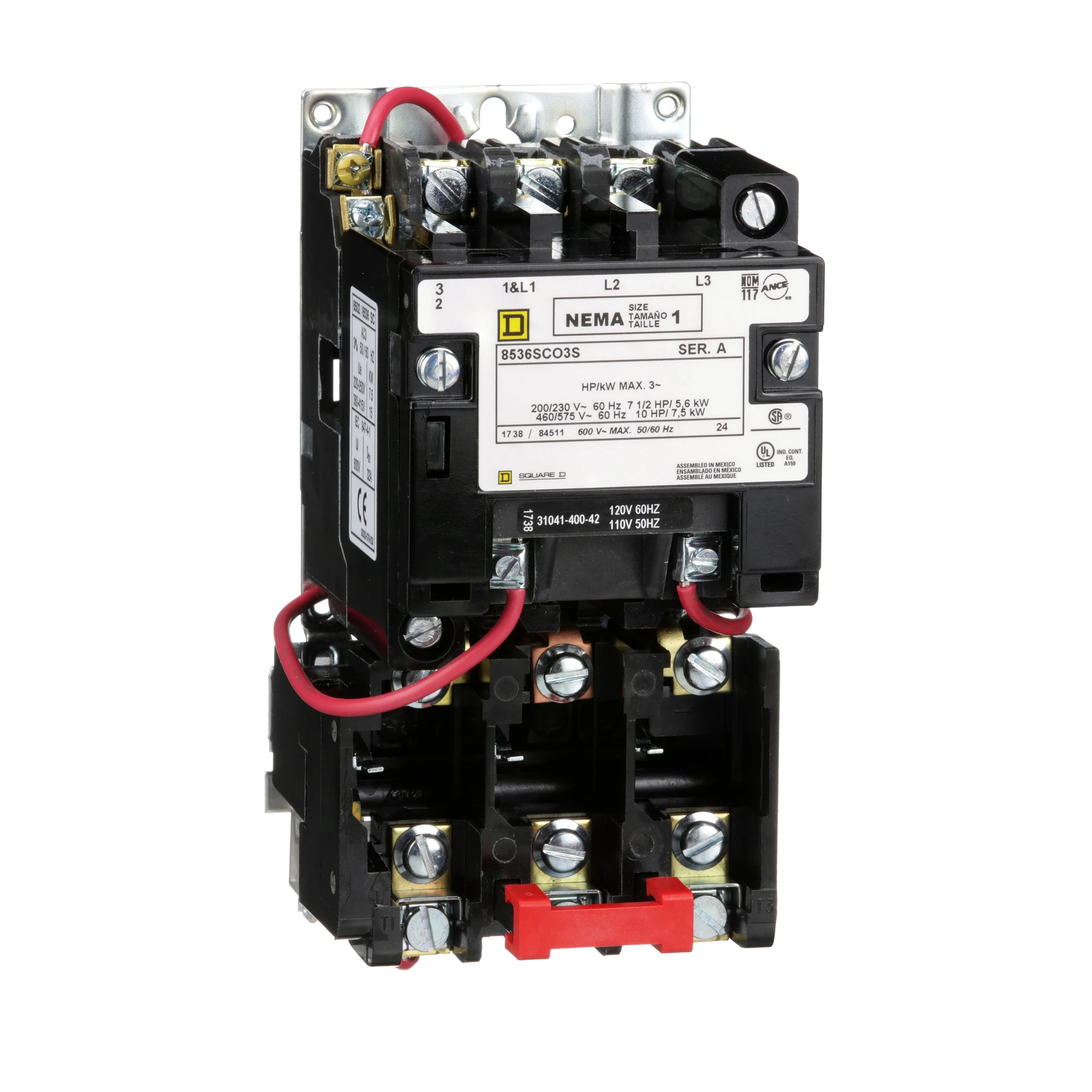 Schneider Electric 8536SCO3V02S Starter, non-reversing, size 1, 3p, thermal, fusible alloy (img_001) Schneider Electric 8536SCO3V02S Starter, non-reversing, size 1, 3p, thermal, fusible alloy (img_001)
