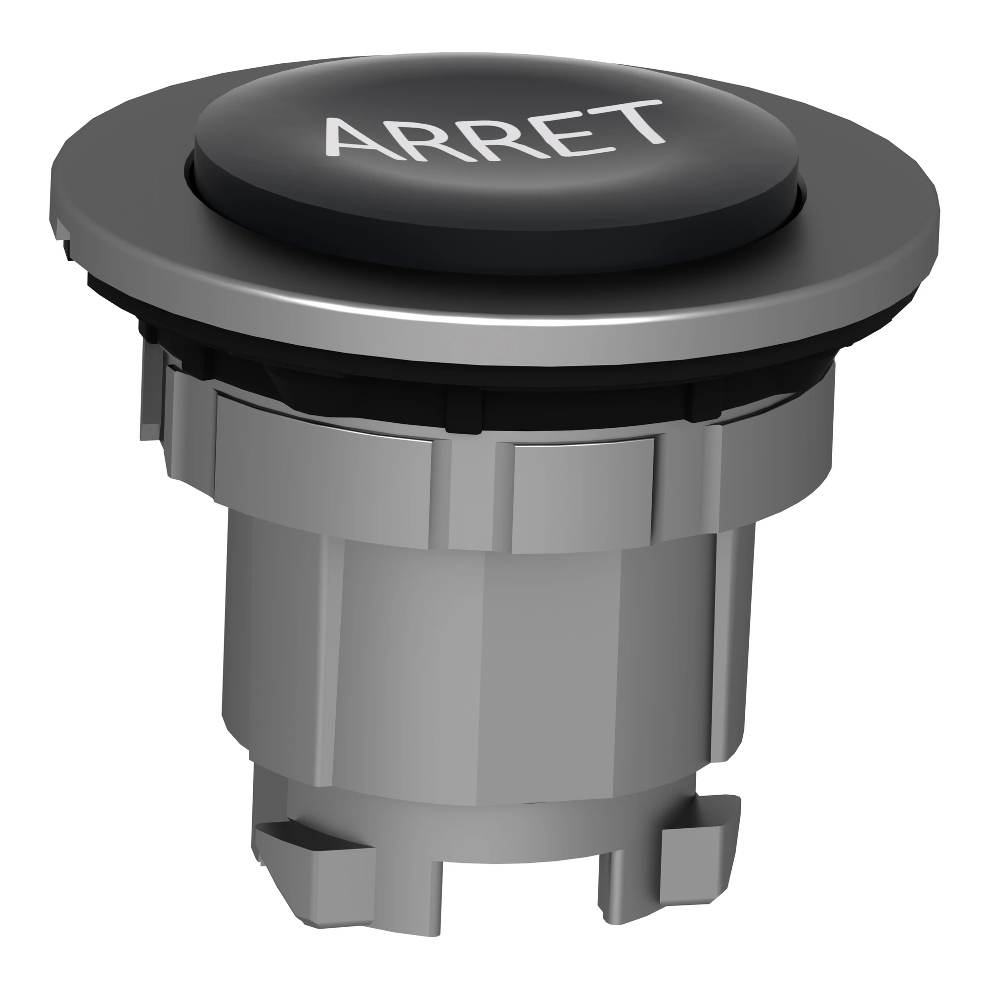 Schneider Electric ZB4FL233 Pushbutton, Front Element, Harmony XB4F, Metal, 30mm, Black, Projecting, Marked ARRET, Momentary (img_005) Schneider Electric ZB4FL233 Pushbutton, Front Element, Harmony XB4F, Metal, 30mm, Black, Projecting, Marked ARRET, Momentary (img_005)