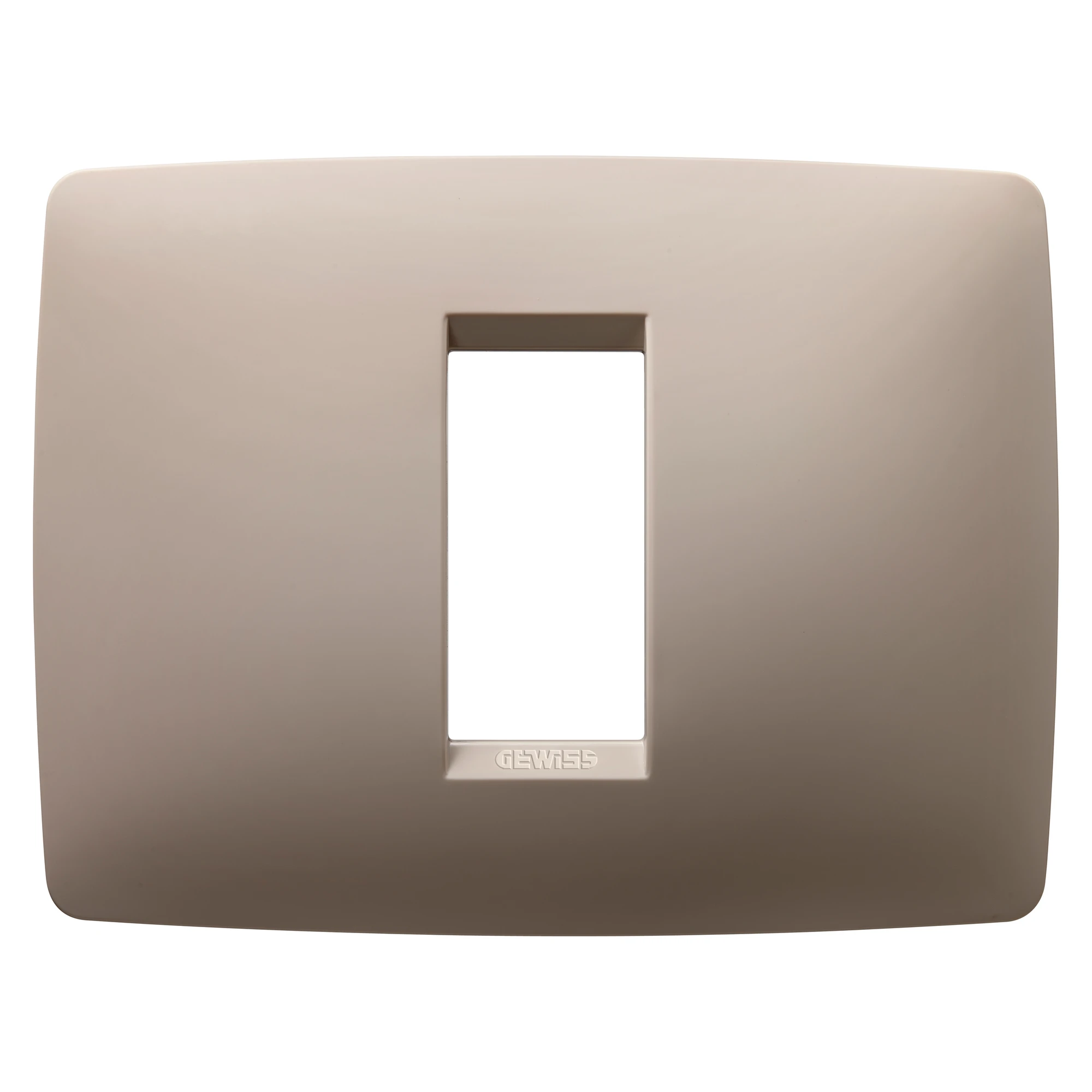 GEWISS GW16101TC ONE PLATE - IN TECHNOPOLYMER - 1 MODULE - HEMP - CHORUSMART (img_001)