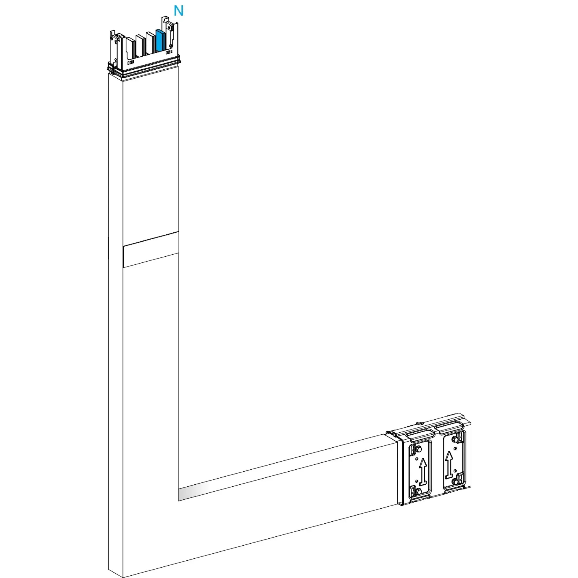 Schneider Electric KSA250DLE43F KSA Angular Element, 250A, Flat PE Inside, Selectable Length, Fire Barrier (img_002)