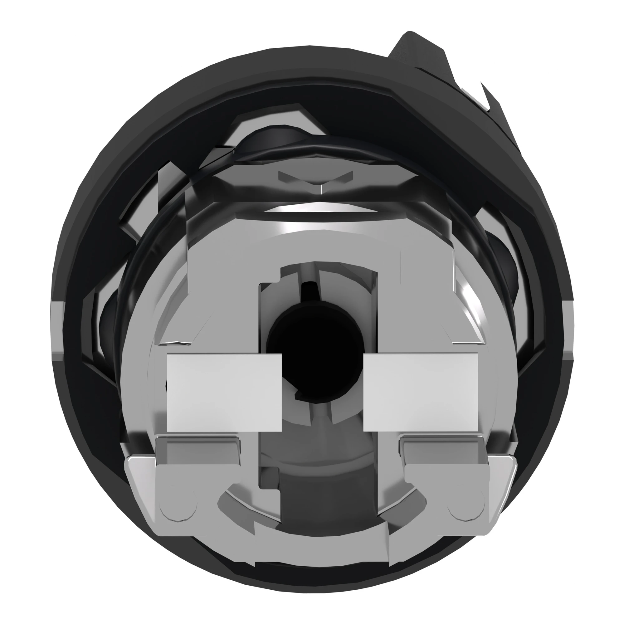 Schneider Electric ZB4BD27 Selector switch, front element, Harmony XB4, black metal, 22mm, black, 2 positions, latching (img_002)