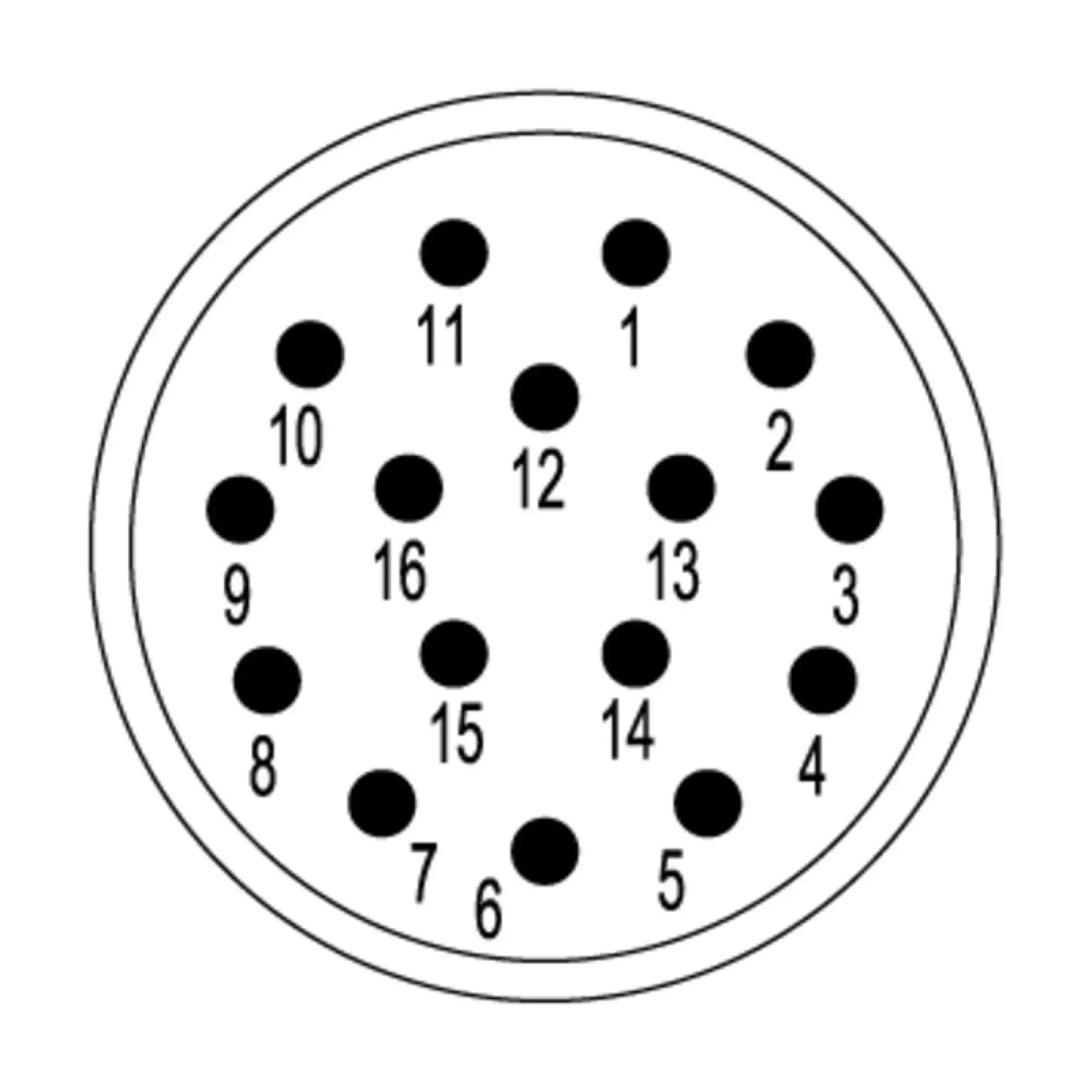 Weidmüller 1170080000 contact insert (circular connector), Plug-in connector, Pin, 16-pole, Crimp connection, M23, Number of poles: 16, Coding: none (img_001) Weidmüller 1170080000 contact insert (circular connector), Plug-in connector, Pin, 16-pole, Crimp connection, M23, Number of poles: 16, Coding: none (img_001)