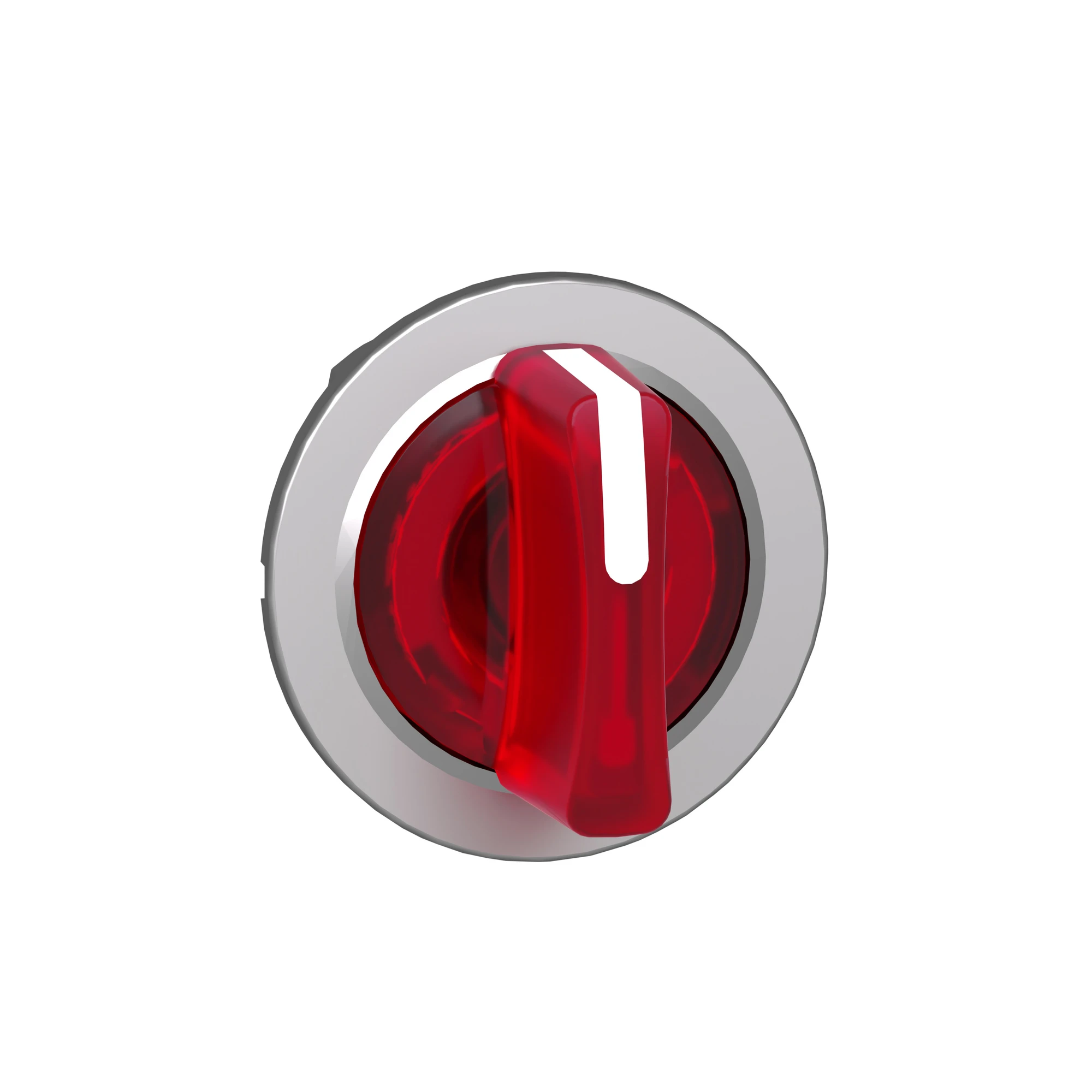 Schneider Electric ZB4FK1743 Illuminated selector switch, front element, Harmony XB4F, metal, 30mm, red, for universal LED, 3 positions, momentary left (img_003)