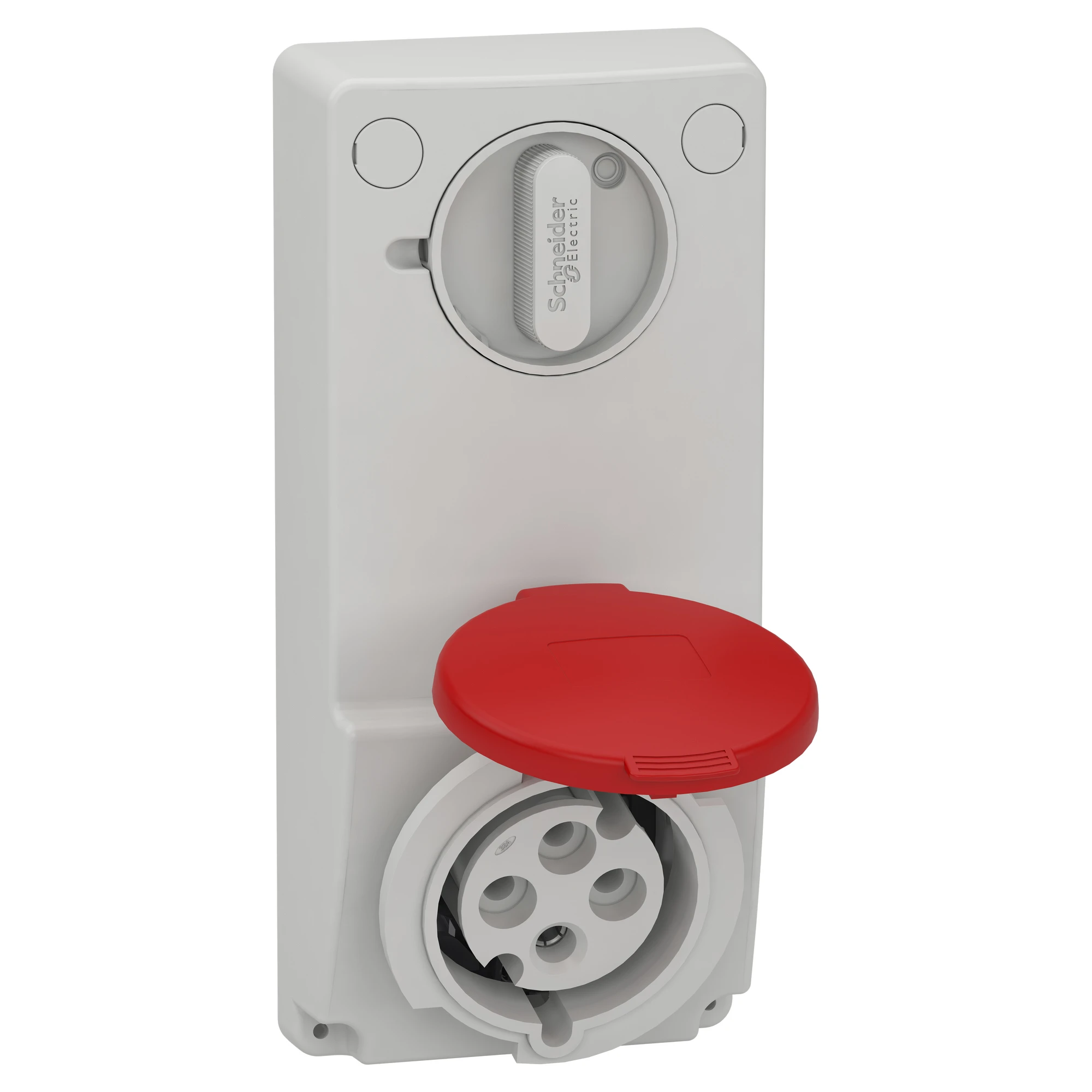 Schneider Electric 82046 Surface-mounted socket locked, 32A, 3p+E, 380-415 V AC, IP44 (img_001) Schneider Electric 82046 Surface-mounted socket locked, 32A, 3p+E, 380-415 V AC, IP44 (img_001)