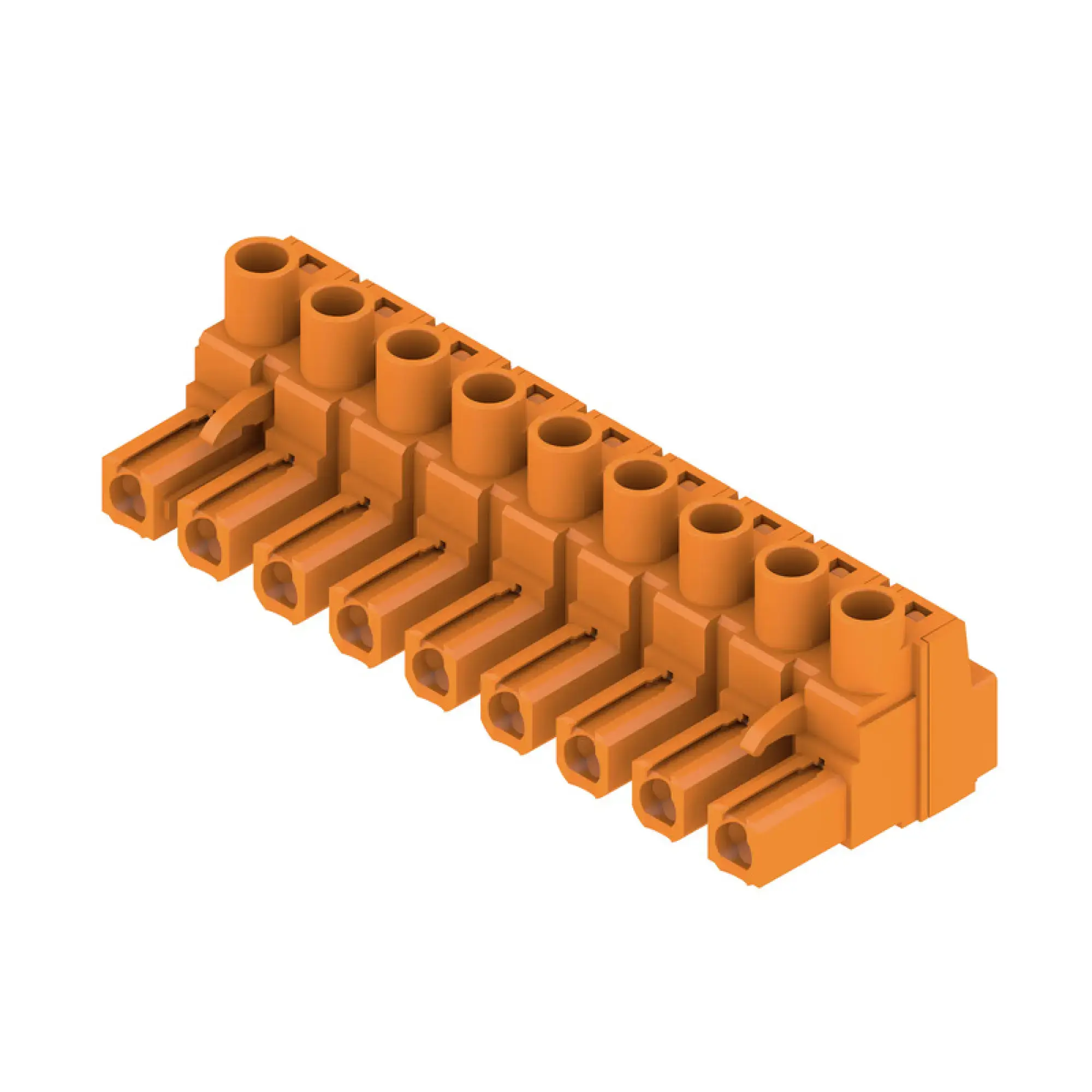 Weidmüller 1980550000 PCB connector (wire connection), 500 V, 29 A, Pitch in mm: 7.62, 4 mm², Number of poles: 9, Clamping yoke connection, Box (img_001)