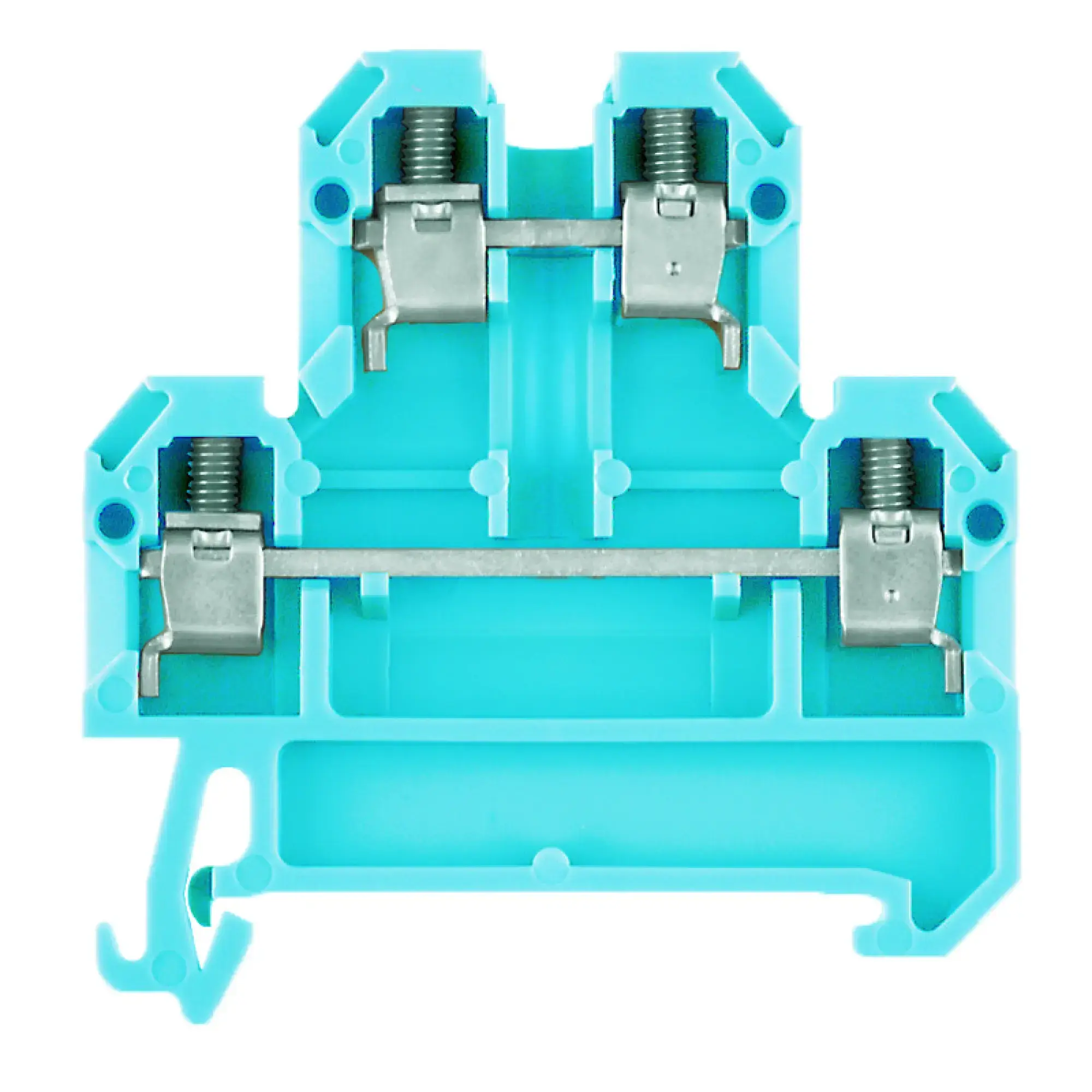 Weidmüller 0527680000 Multi-tier modular terminal, Screw connection, blue, 4 mm², 500 V, 500 V, Number of connections: 4, Number of levels: 2, TS 35, V-2, PA 66 (img_001)