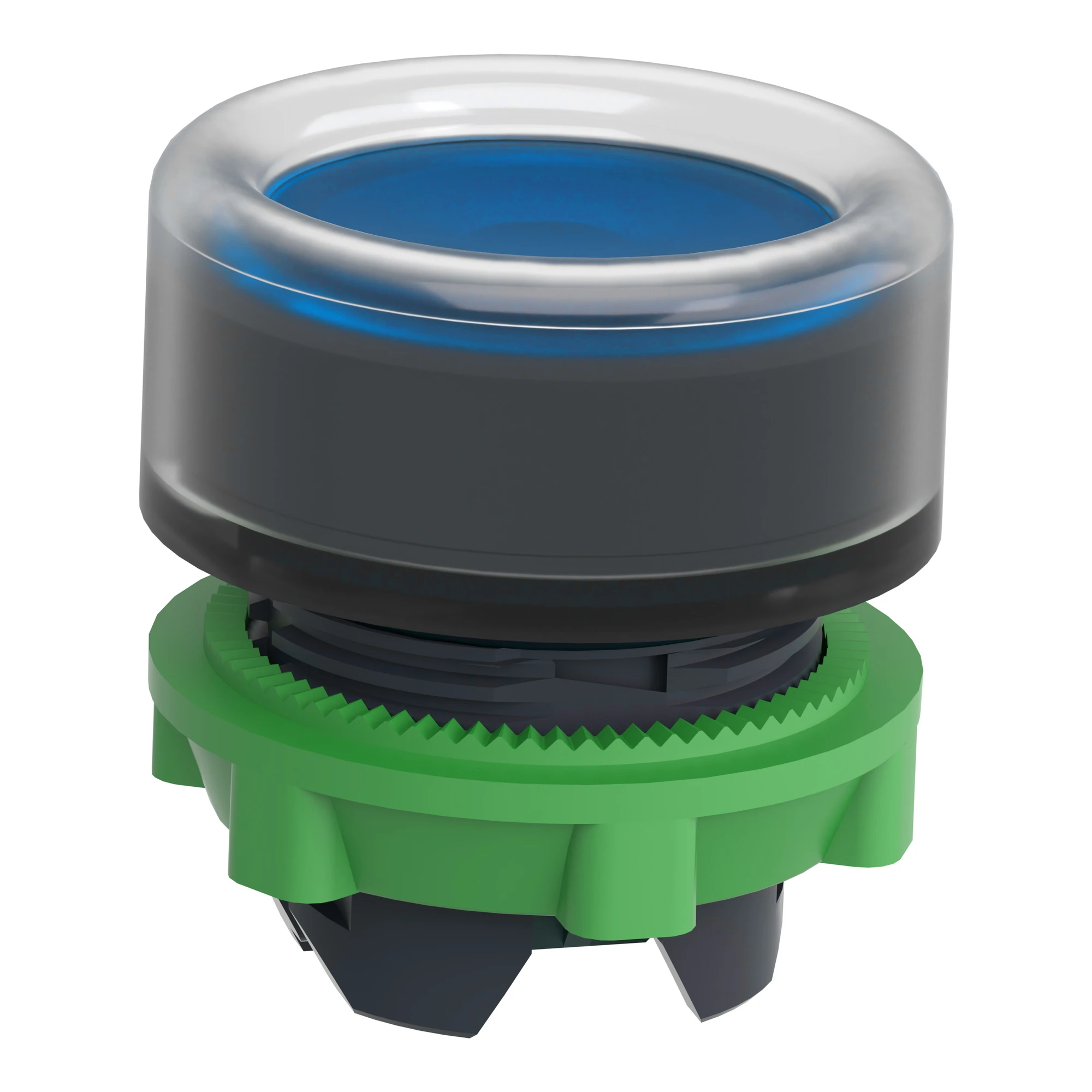 Schneider Electric ZB5AW563 Illuminated Pushbutton, Front Element, Harmony XB5, Plastic, 22mm, Blue, for Universal LED, with Protective Cap (img_005)
