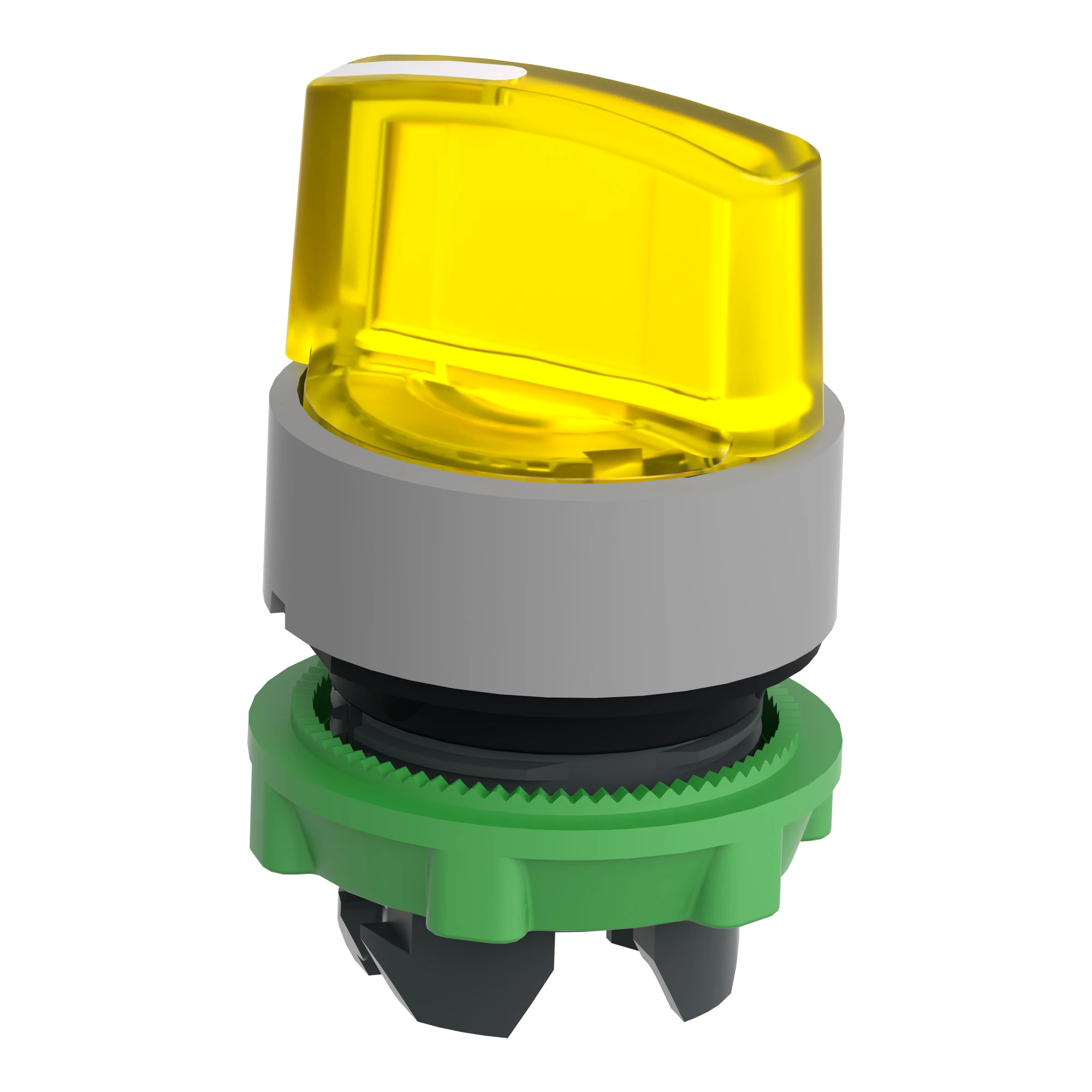 Schneider Electric ZB5AK1283C0 Illuminated Selector Switch, Front Element, Harmony XB5, Plastic, 22mm Yellow, for Universal LED, 2 Positions, Latching (img_005)