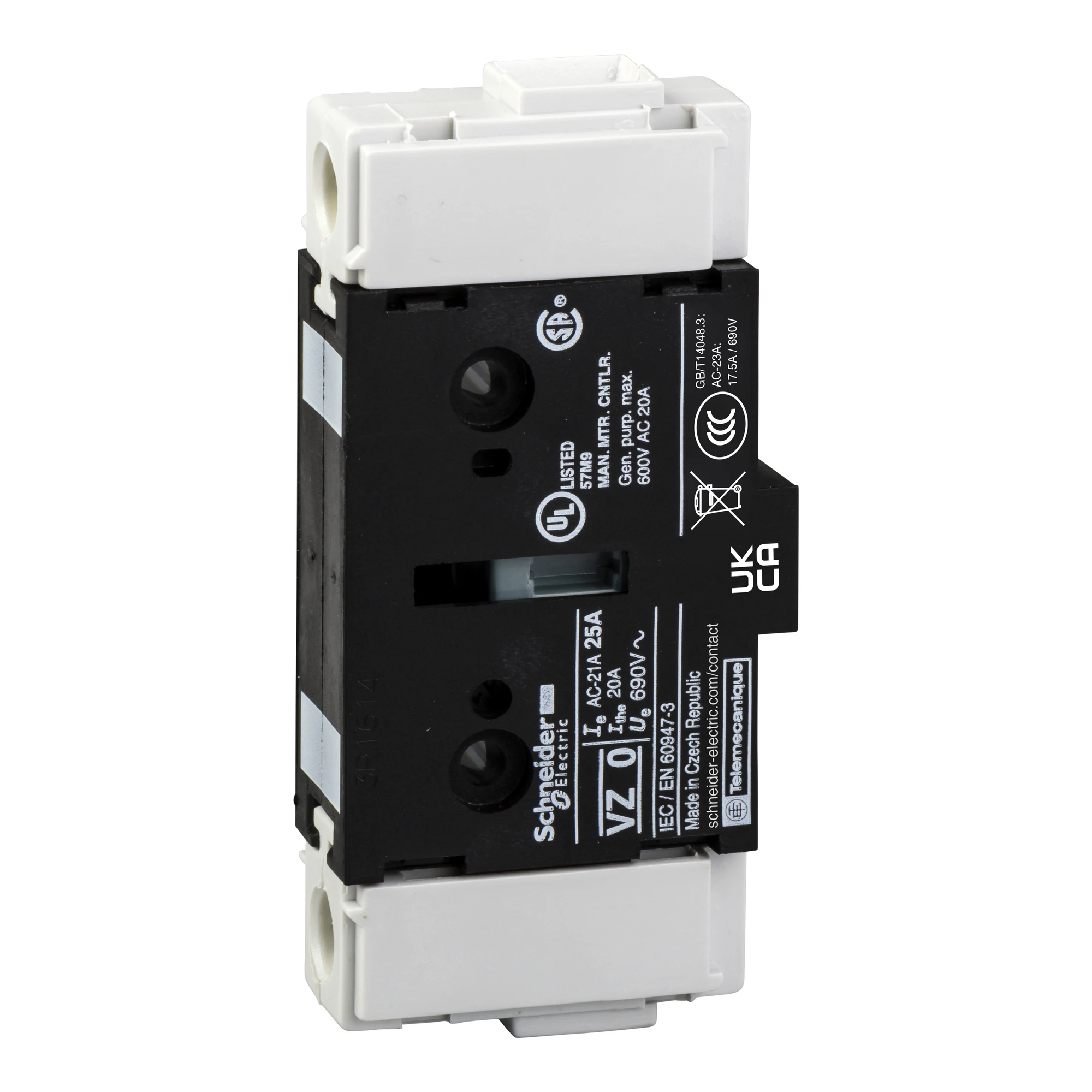 Schneider Electric VZ0 Main contact module 25A, for V0 (img_001) Schneider Electric VZ0 Main contact module 25A, for V0 (img_001)