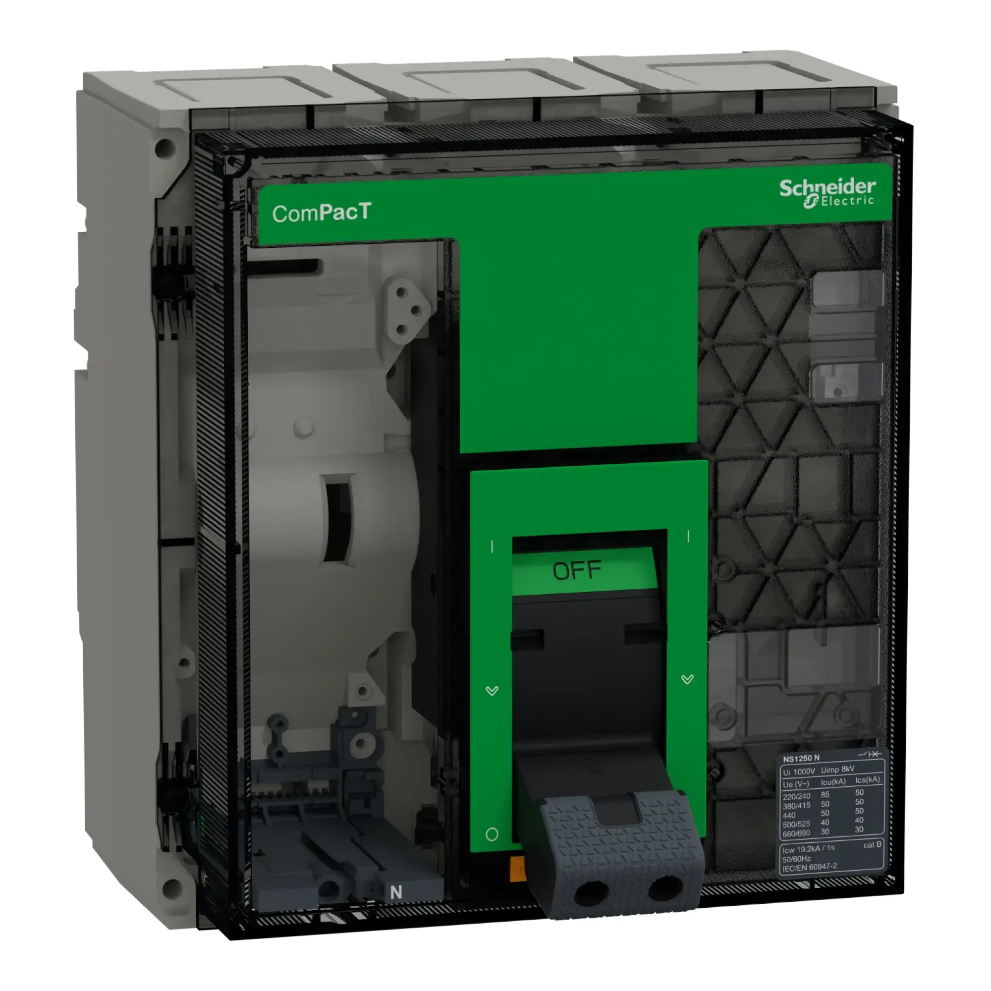 Schneider Electric C125N3FM ComPacT NS1250N, 3P, 1,250 A, max. switching capacity 50 kA (img_002)