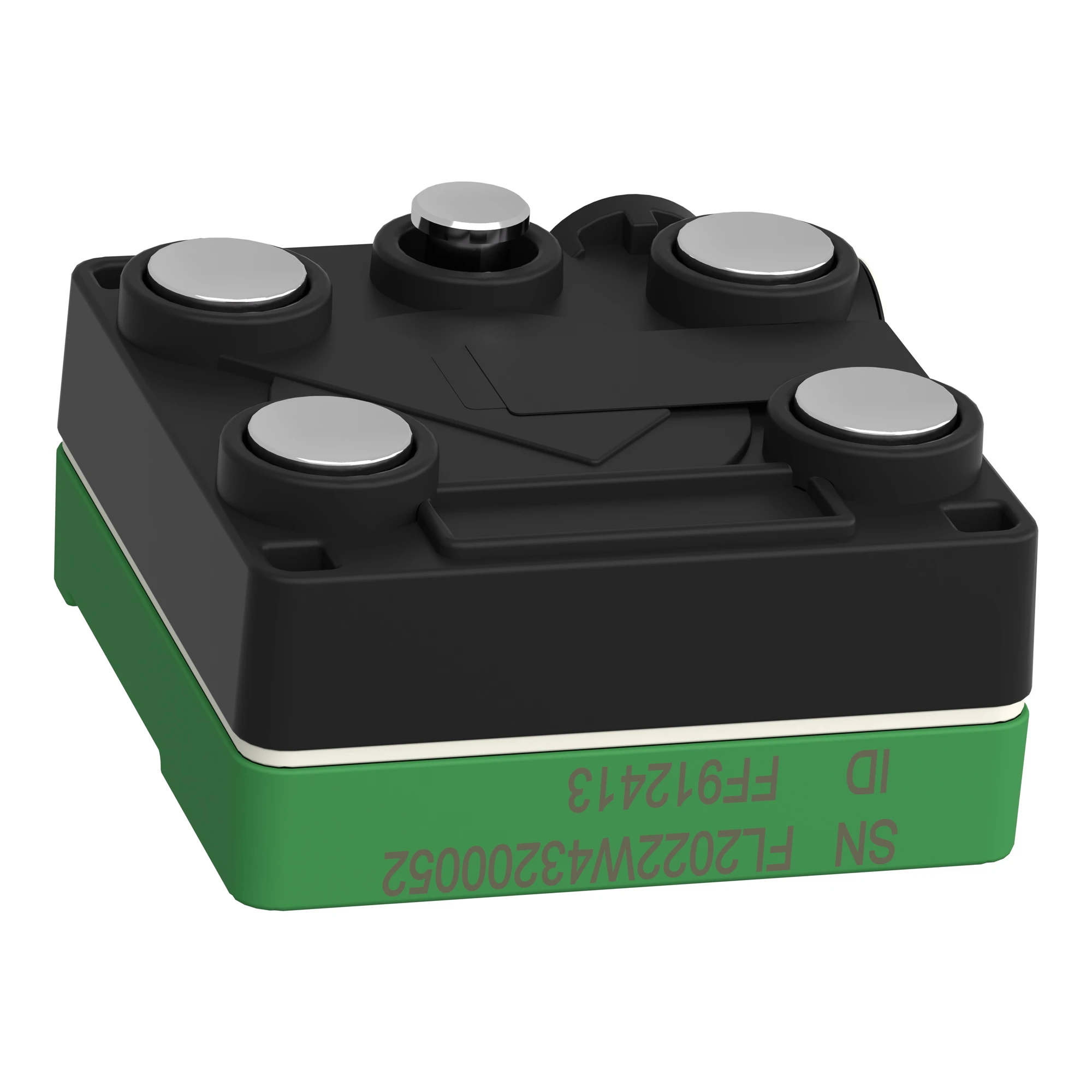 Schneider Electric ZBRTT1 Wireless Temperature and Humidity Sensor, Harmony Hub, Wireless, Magnet, 2.4 GHz, Black, Green (img_007) Schneider Electric ZBRTT1 Wireless Temperature and Humidity Sensor, Harmony Hub, Wireless, Magnet, 2.4 GHz, Black, Green (img_007)