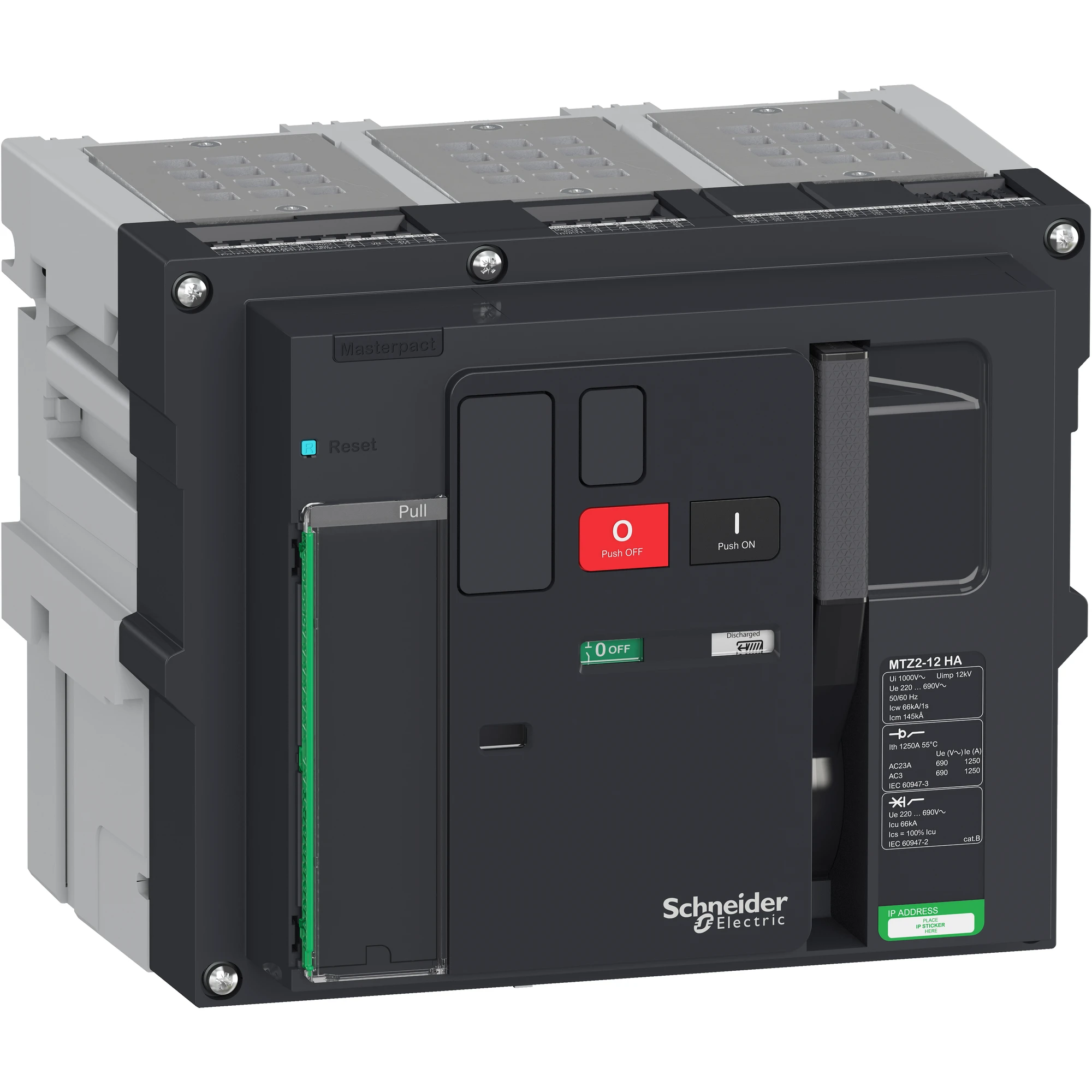 Schneider Electric LV848263 MasterPact MTZ2 1250A HA Icm=145kA/690V 3P Basic Switch Withdrawable (img_001) Schneider Electric LV848263 MasterPact MTZ2 1250A HA Icm=145kA/690V 3P Basic Switch Withdrawable (img_001)