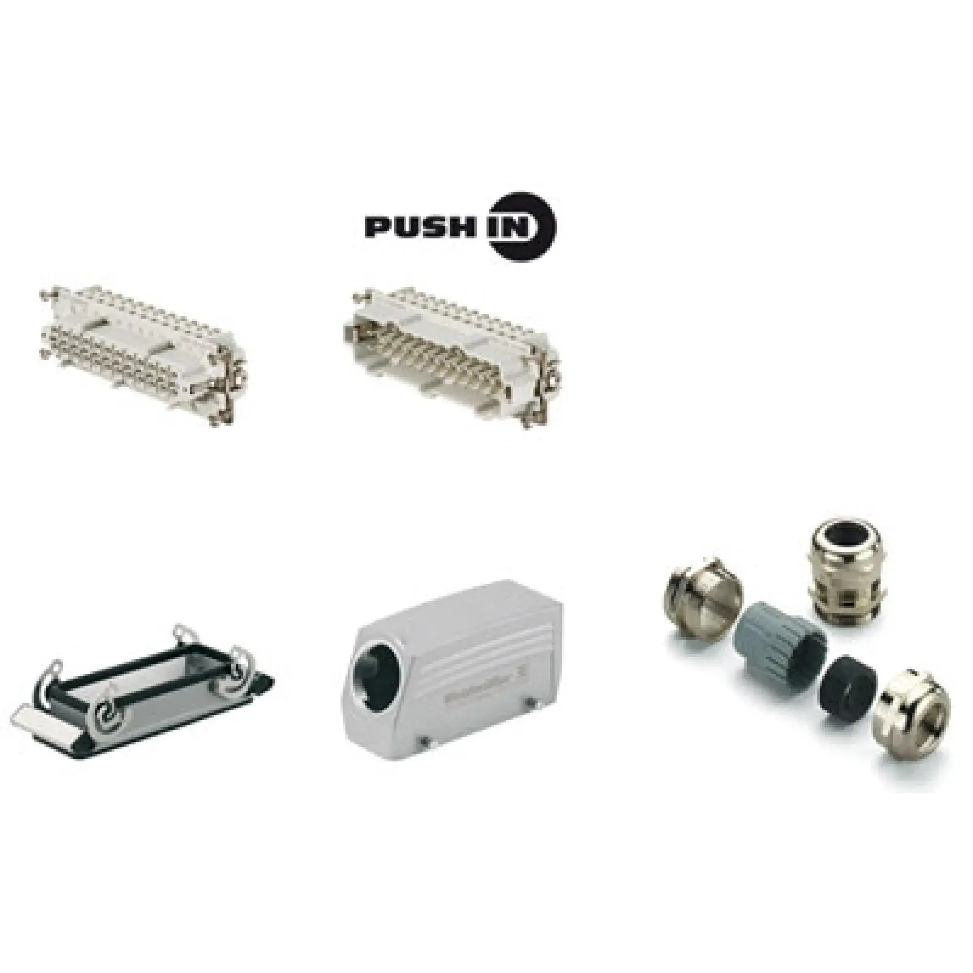 Weidmüller 1061790000 Industrial connectors (set), Series: HE, PUSH IN, Size: 8, Number of poles: 24 (img_001)