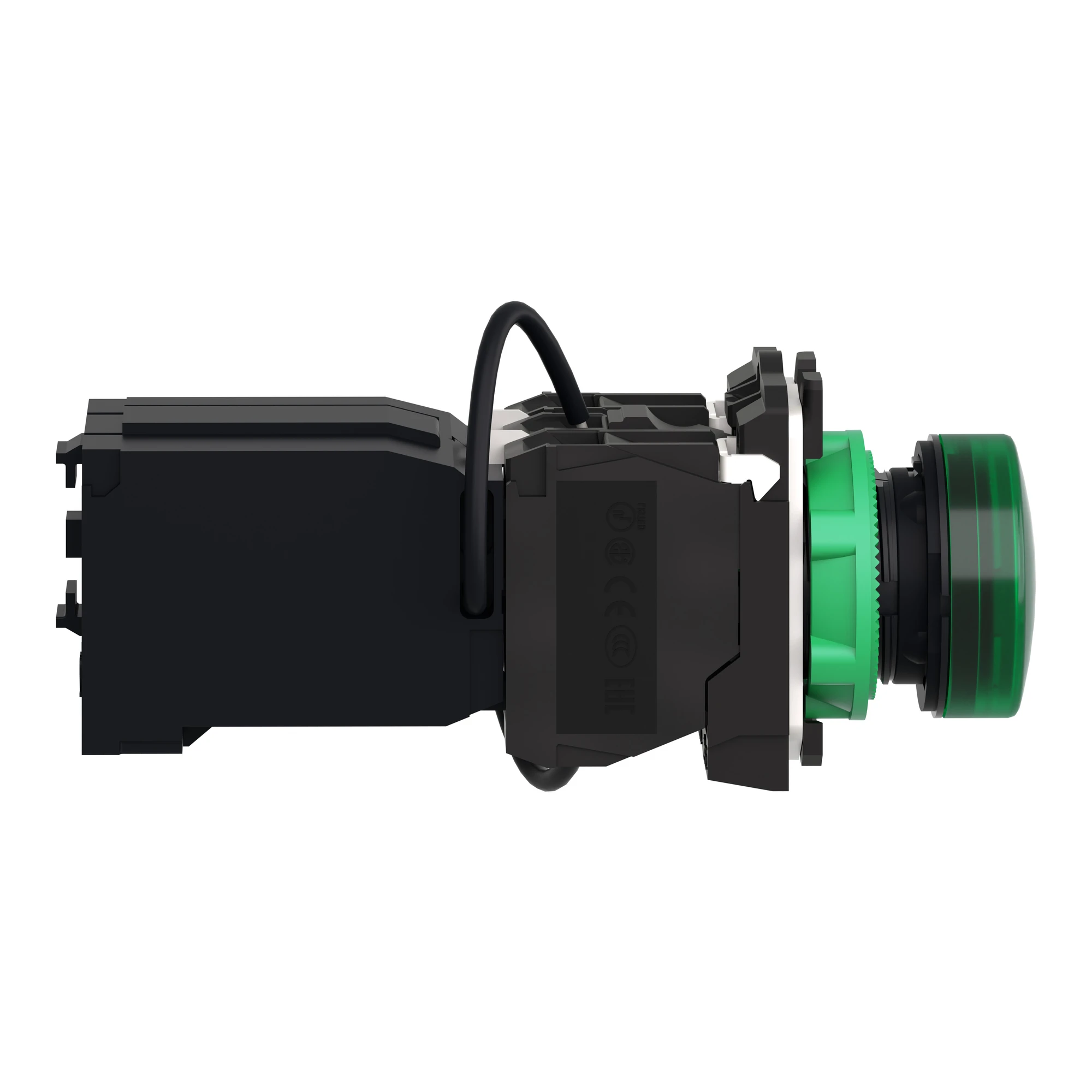 Schneider Electric XB5AV5B3 Pilot light, Harmony XB5, plastic, green, 22mm, universal LED, smooth dome, 400V AC (img_002) Schneider Electric XB5AV5B3 Pilot light, Harmony XB5, plastic, green, 22mm, universal LED, smooth dome, 400V AC (img_002)