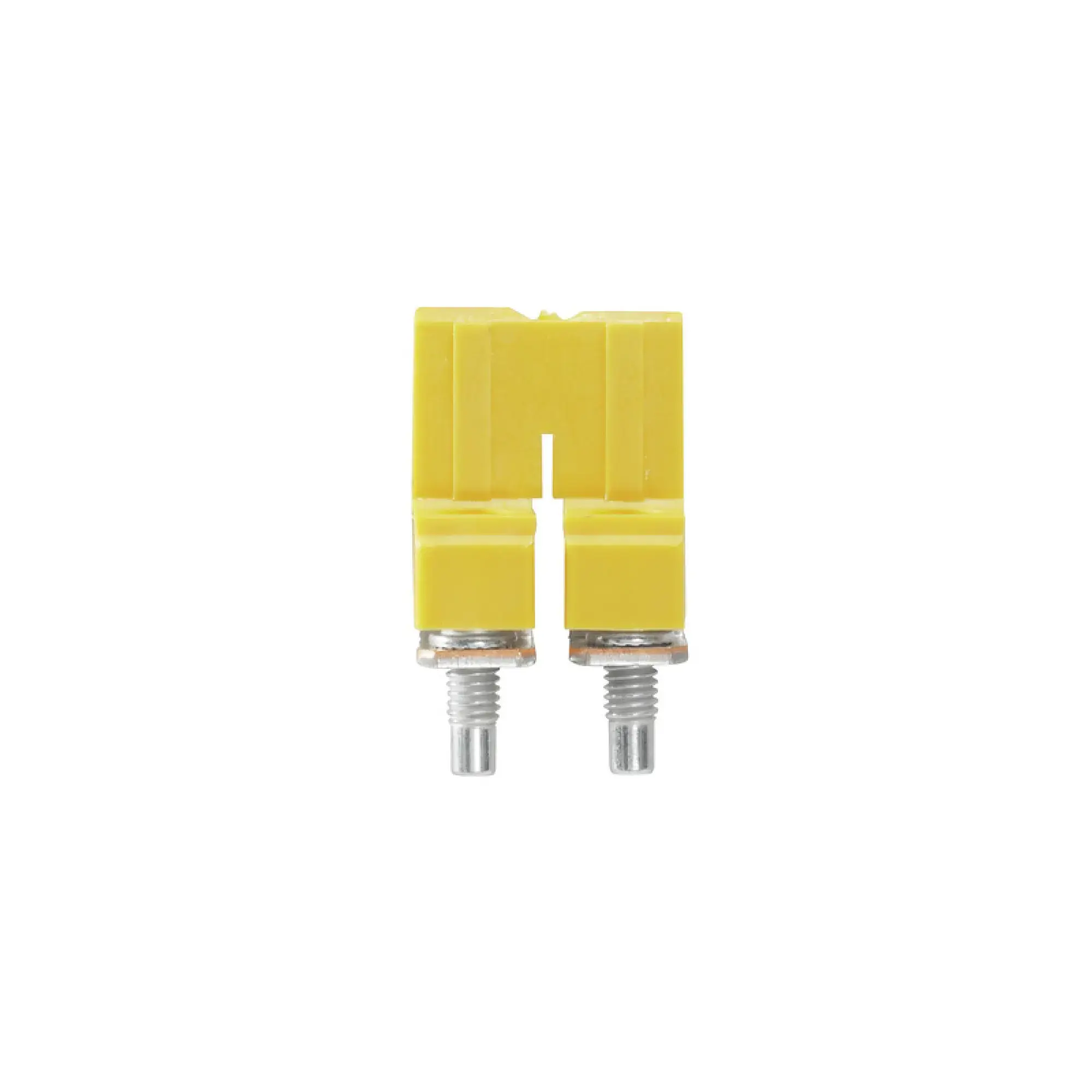 Weidmüller 1052360000 Cross-connector (terminal), when screwed in, yellow, 57 A, Number of poles: 2, Pitch in mm: 8.00, Insulated: Yes, Width: 7.6 mm (img_001) Weidmüller 1052360000 Cross-connector (terminal), when screwed in, yellow, 57 A, Number of poles: 2, Pitch in mm: 8.00, Insulated: Yes, Width: 7.6 mm (img_001)