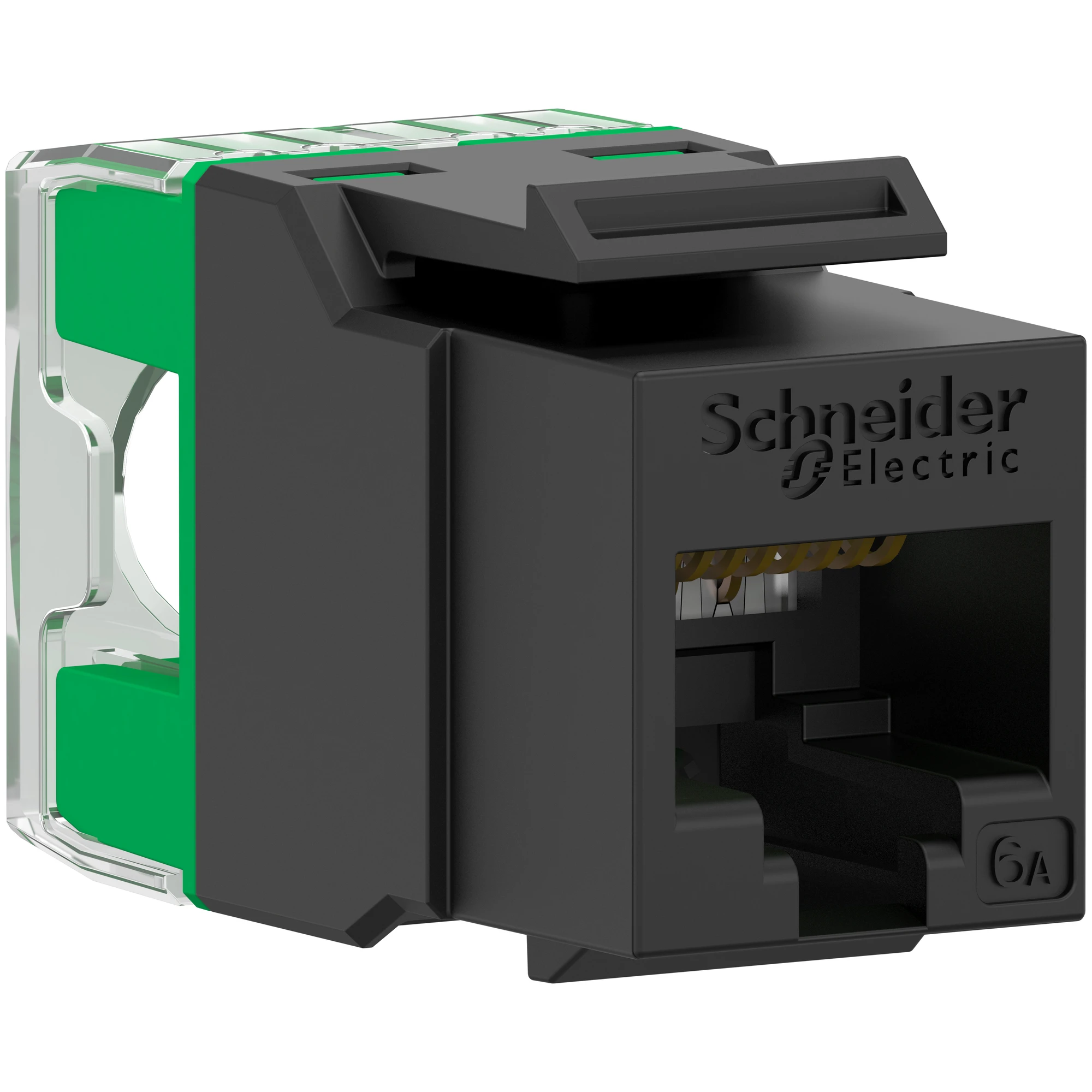 Schneider Electric VDIB1736XUBK Actassi S-110 RJ45 Keystone Connector Unshielded Cat6A Black - Bag x 1 (img_001) Schneider Electric VDIB1736XUBK Actassi S-110 RJ45 Keystone Connector Unshielded Cat6A Black - Bag x 1 (img_001)
