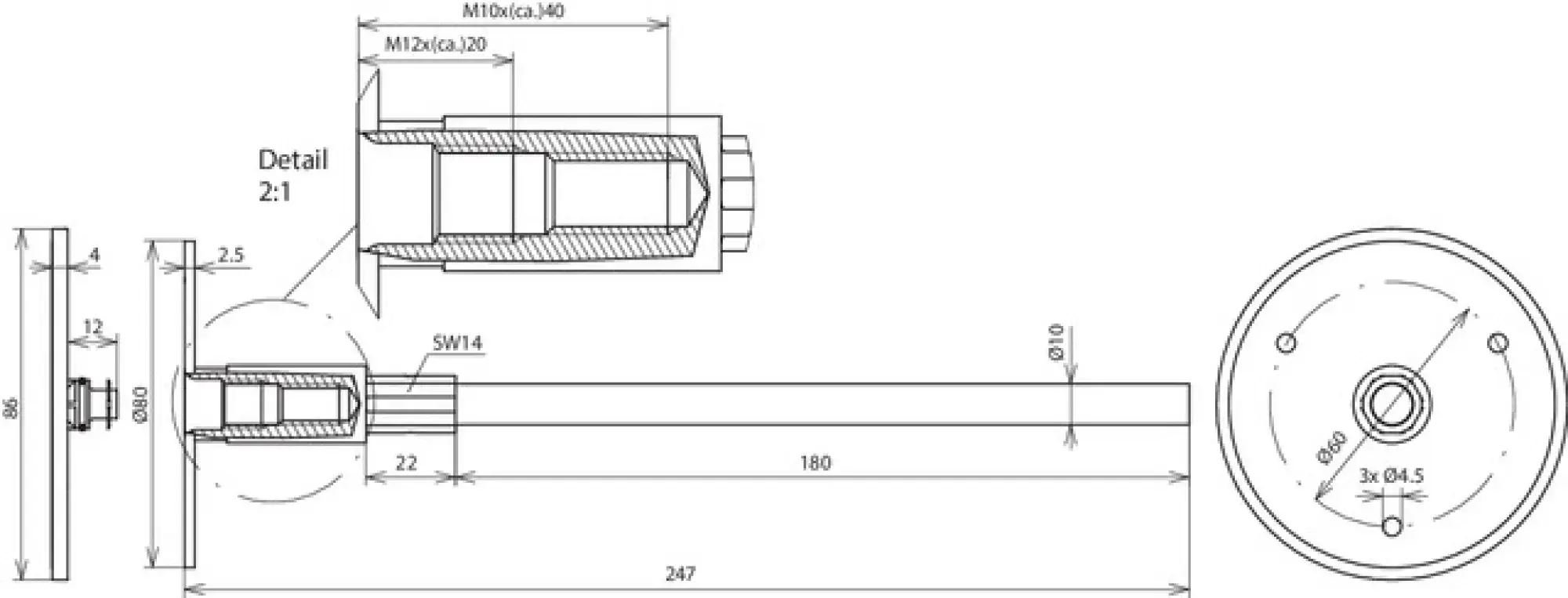 Dehn 478049 Fixed earthing terminal type M M10/M12 StSt (V4A) with compressed axis (img_004)