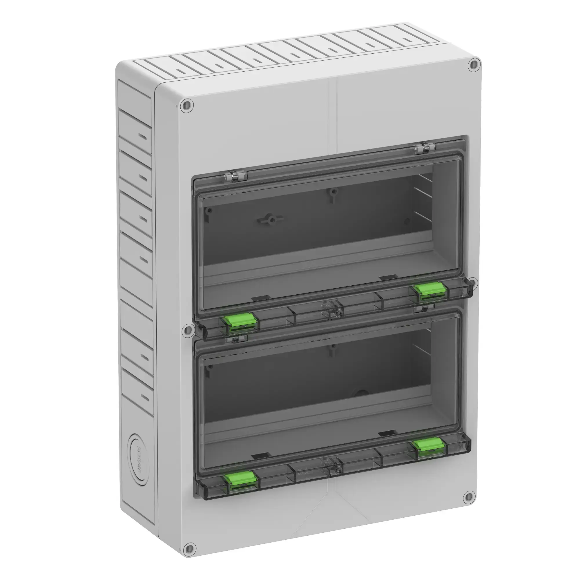 Spelsberg 14301201 Empty enclosure, grey, Type of protection IP30, 24 Modular units, Impact strength IK07, Protection class II, Rated voltage 690V AC, Halogen free (img_001)