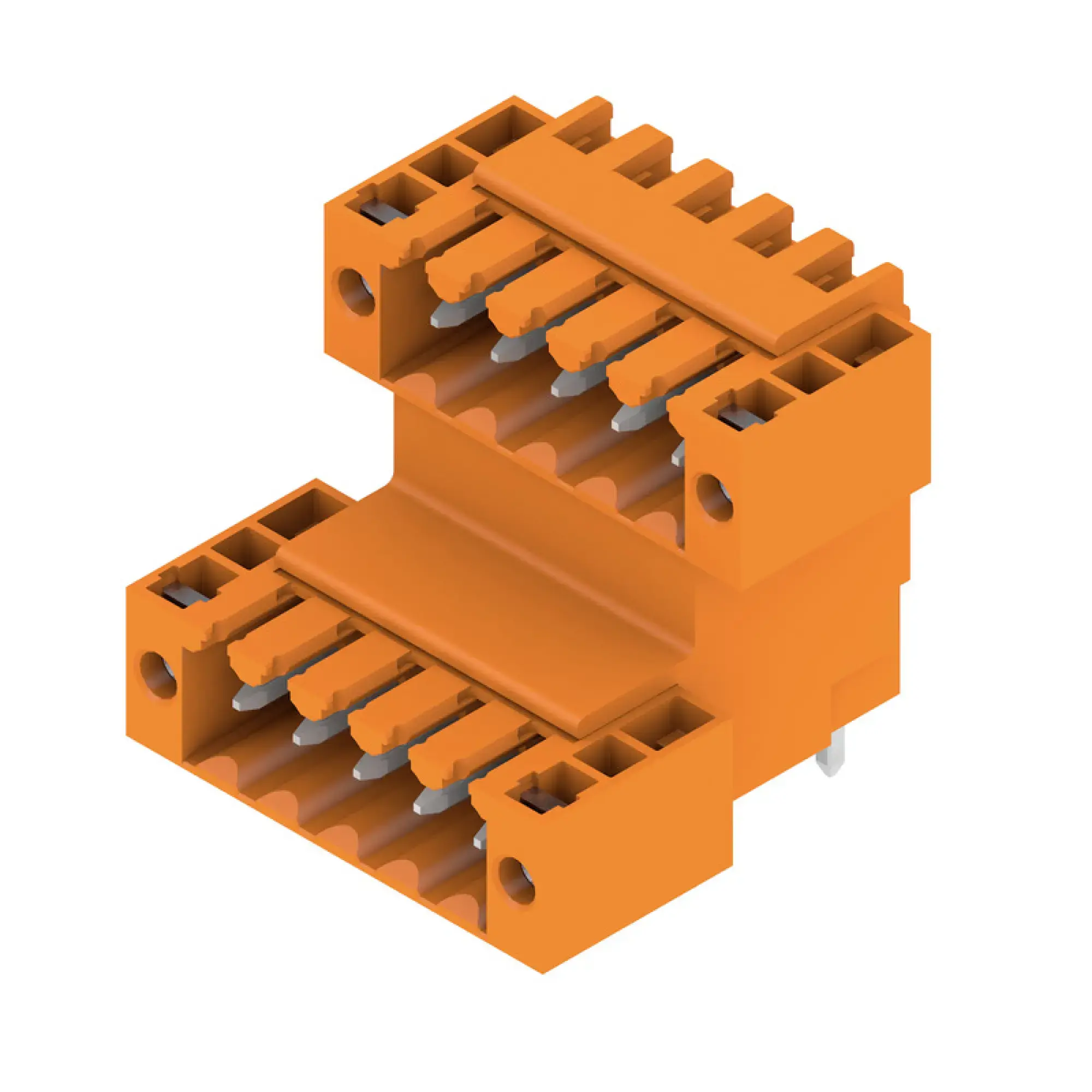 Weidmüller 1890800000 PCB connector (board connection), 160 V, 10.5 A, Pitch in mm: 3.50, Number of poles: 10, THT solder connection, Box (img_001)