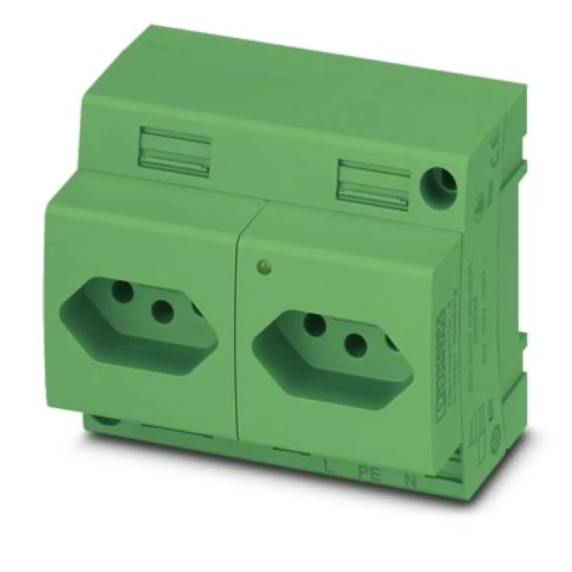 Phoenix Contact 0804145 Double socket EO-N/UT/LED/DUO/GN (img_001)