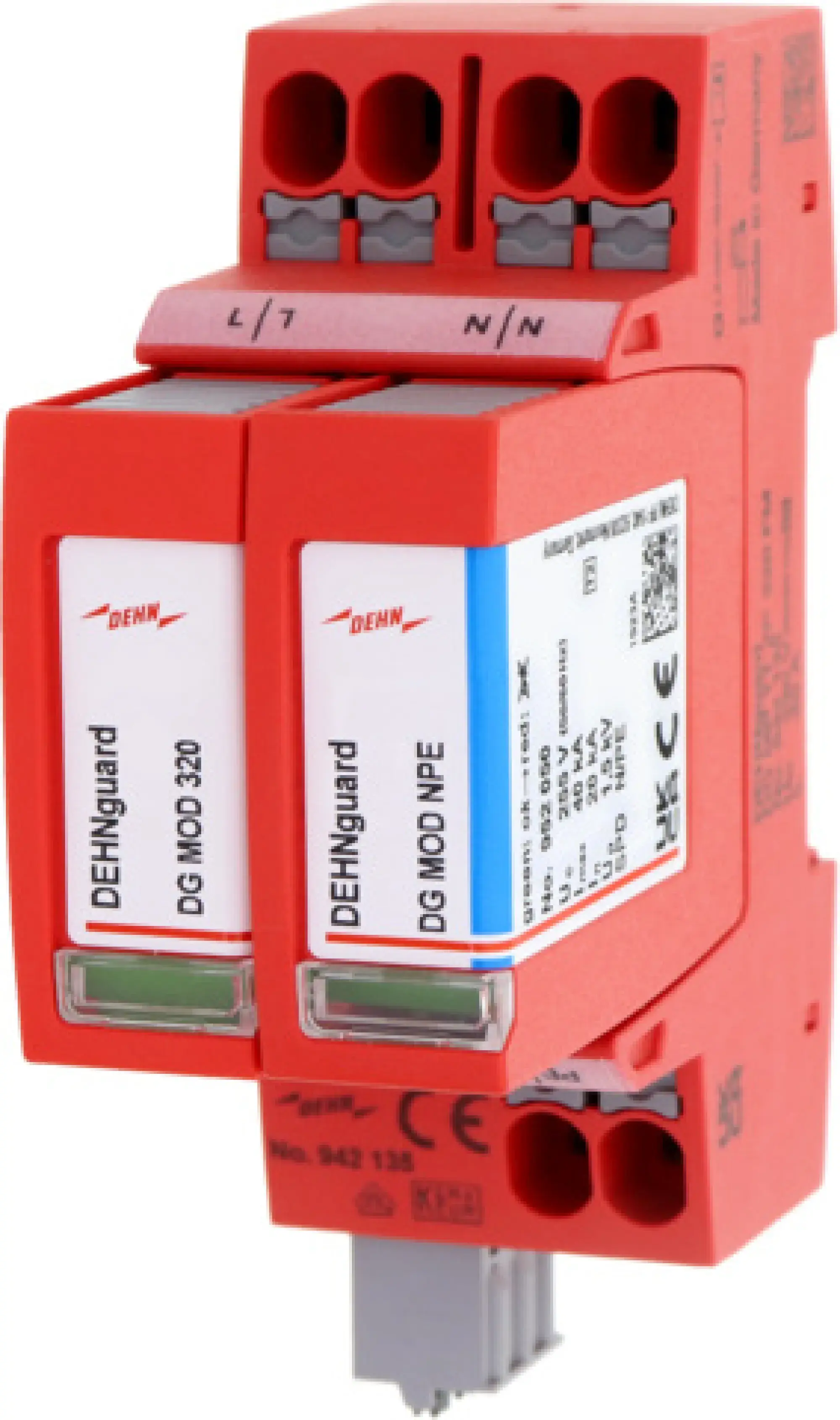 Dehn 942135 Type 2+3 surge arrester DEHNguard MP FM single-phase Uc 320V TT+TN-S Systems (img_001) Dehn 942135 Type 2+3 surge arrester DEHNguard MP FM single-phase Uc 320V TT+TN-S Systems (img_001)
