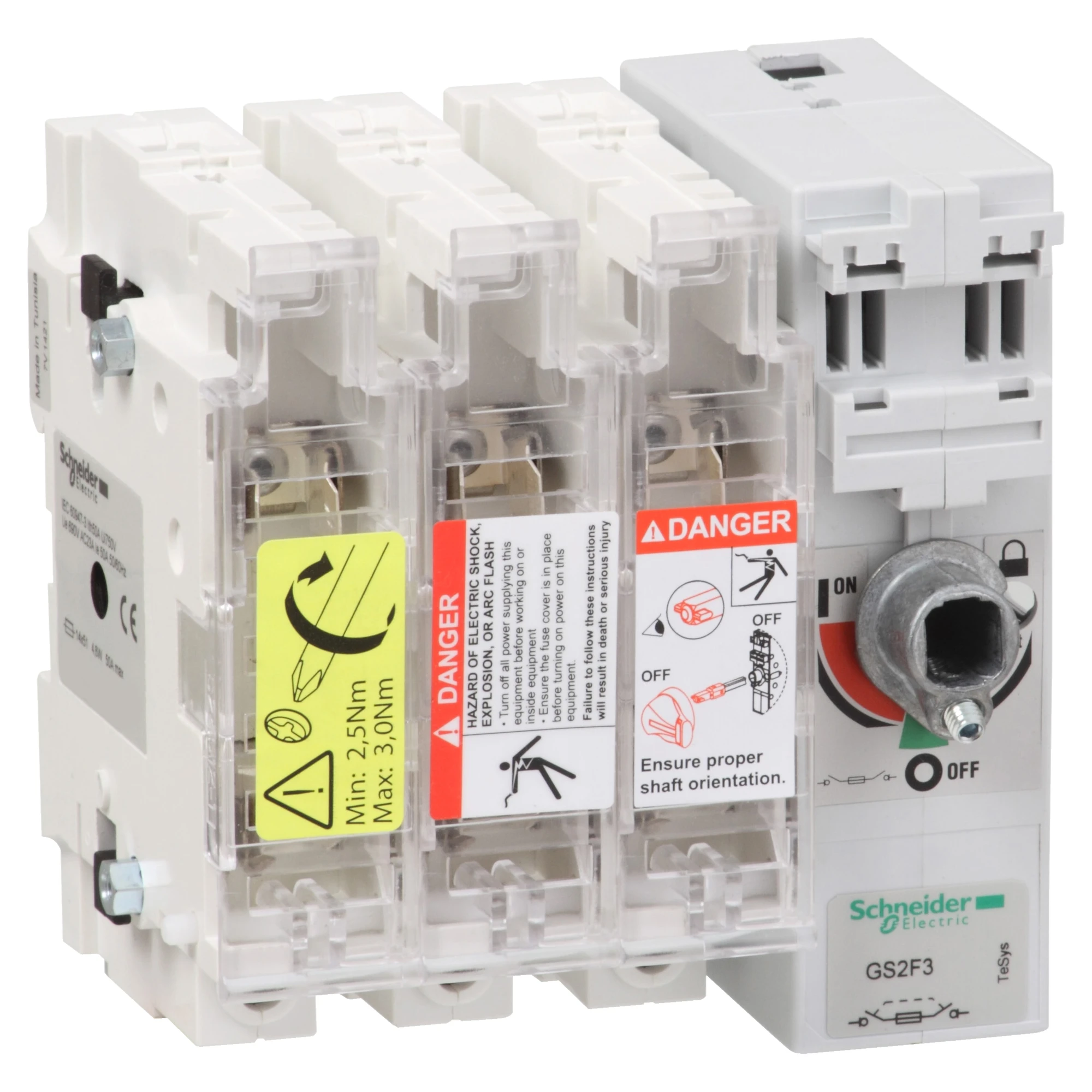 Schneider Electric GS2F3 Fused load break switch TeSys GS2F, 3 pole, 50A, DIN 14x51mm (img_001) Schneider Electric GS2F3 Fused load break switch TeSys GS2F, 3 pole, 50A, DIN 14x51mm (img_001)