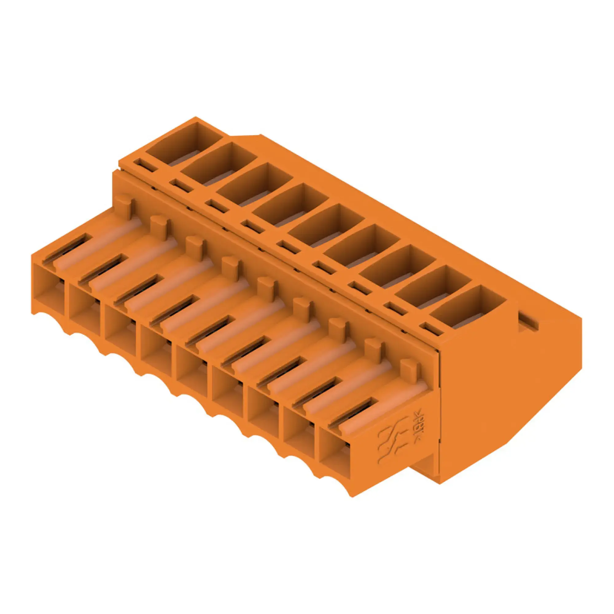 Weidmüller 1638620000 PCB connector (wire connection), 160 V, 12 A, Pitch in mm: 3.50, 1.5 mm², Number of poles: 9, Clamping yoke connection, Box (img_001)