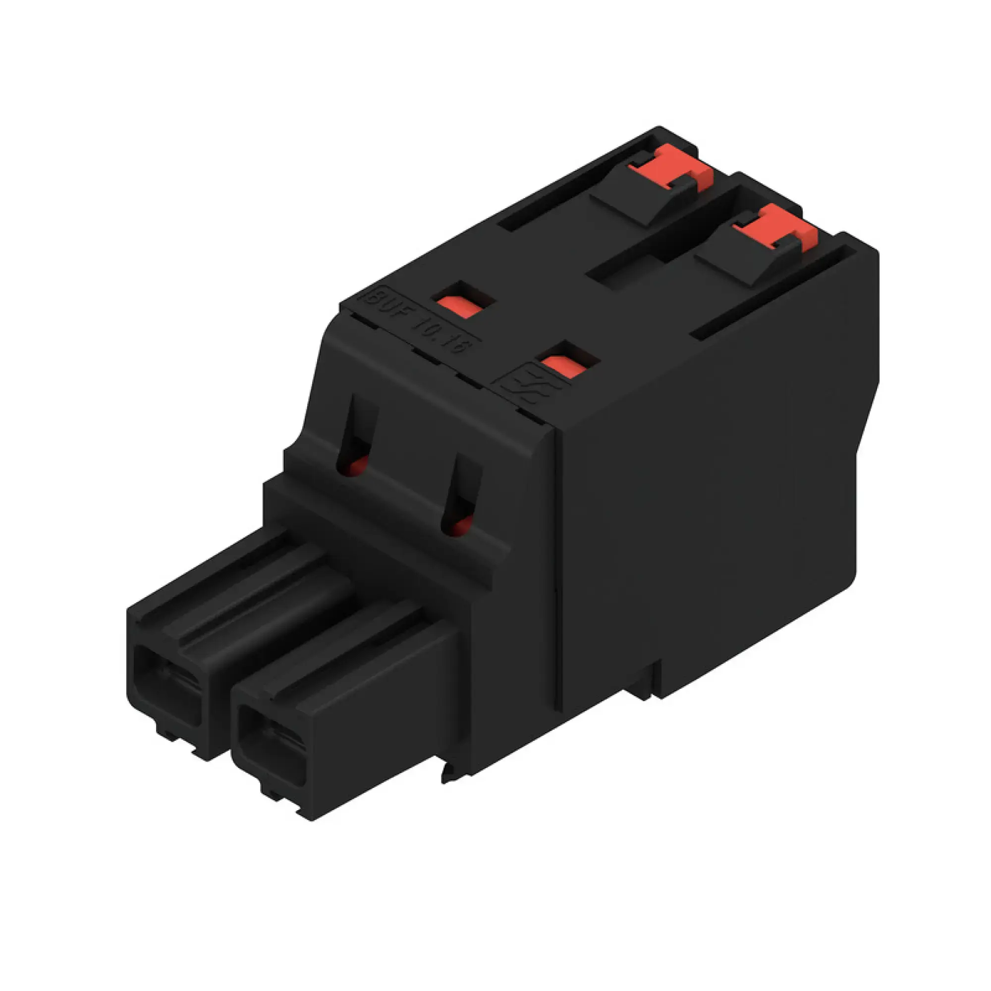 Weidmüller 2493170000 PCB connector (wire connection), 1000 V, 76 A, Pitch in mm: 10.16, 16 mm², Number of poles: 2, PUSH IN with actuator, Box (img_001)