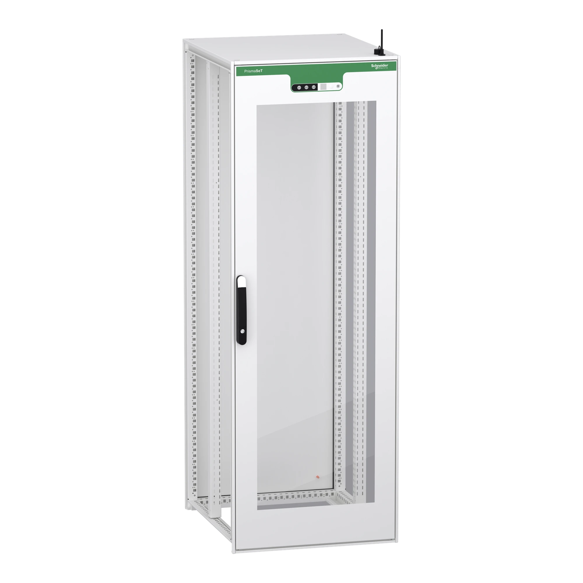 Schneider Electric NSYSFPN20780TEA Floor-standing enclosure, electrical, PrismaSeT HD Active, glazed door, 2000x700x800mm, IP55, RAL9003 (img_001)