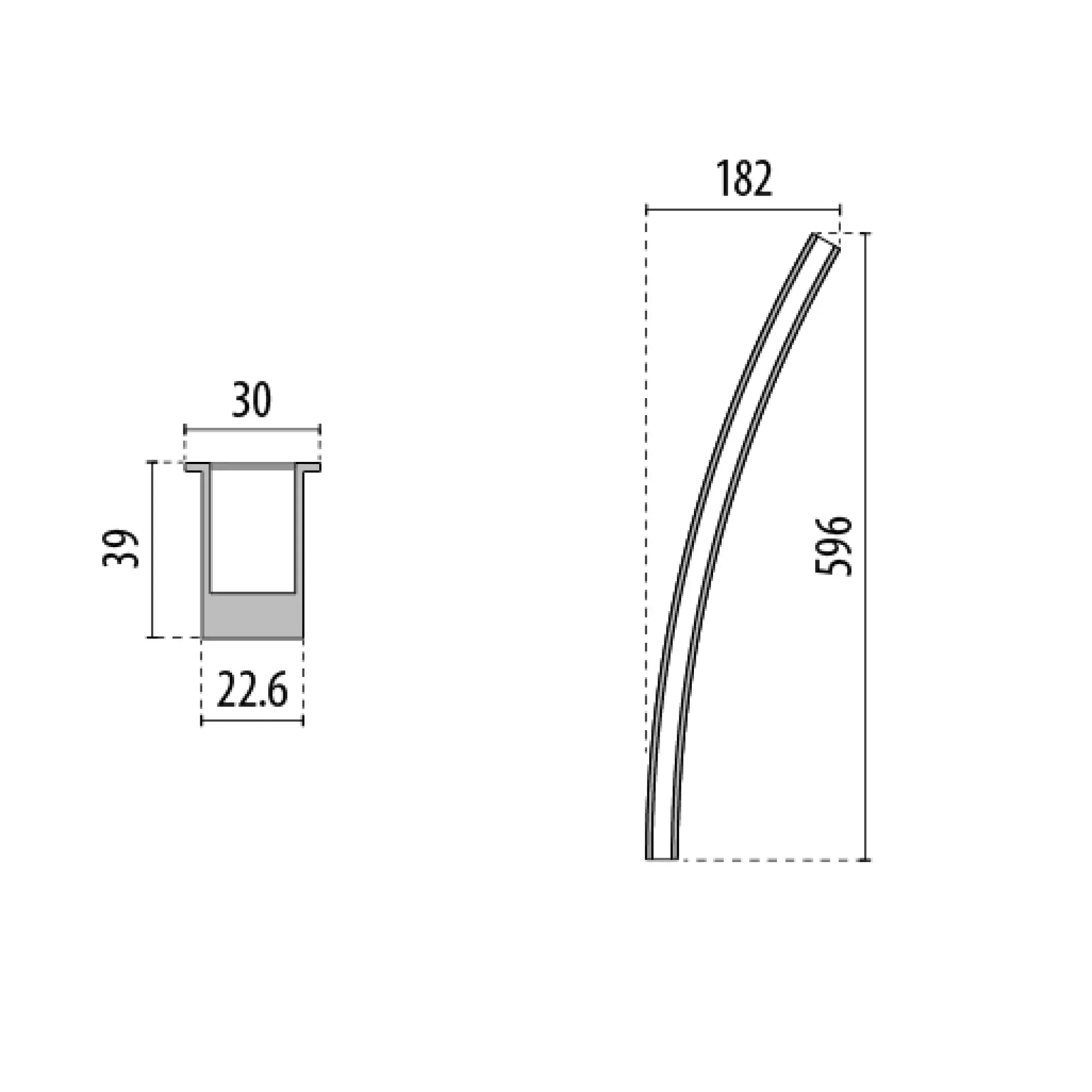 Performance iN Lighting 3106630 LED-Lineare Einbauleuchte 3000K 6W statisch symmetrische extrabreite Streuoptik 3106630 (img_002)