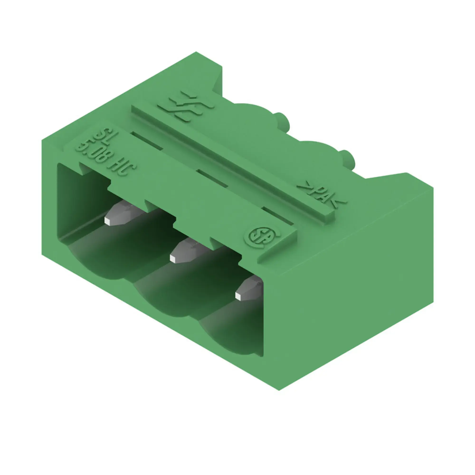 Weidmüller 1994320000 PCB connector (board connection), 320 V, 24 A, Pitch in mm: 5.08, Number of poles: 3, THT solder connection, Box (img_001)