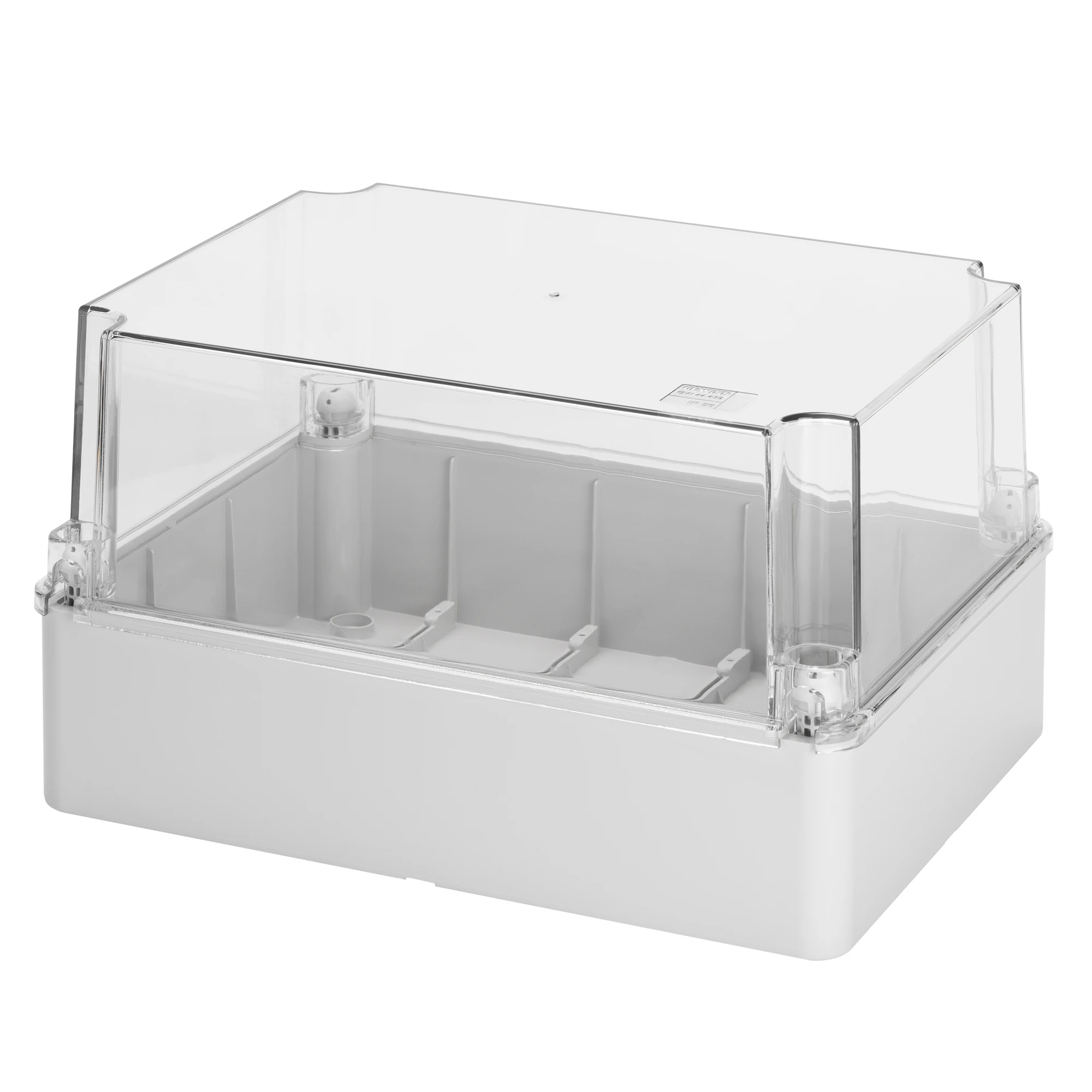 GEWISS GW44440 Abzweigkasten transparent hoher Deckel fuer Elektro 380x300x180mm IP56 GWT 650°C (img_001) GEWISS GW44440 Abzweigkasten transparent hoher Deckel fuer Elektro 380x300x180mm IP56 GWT 650°C (img_001)