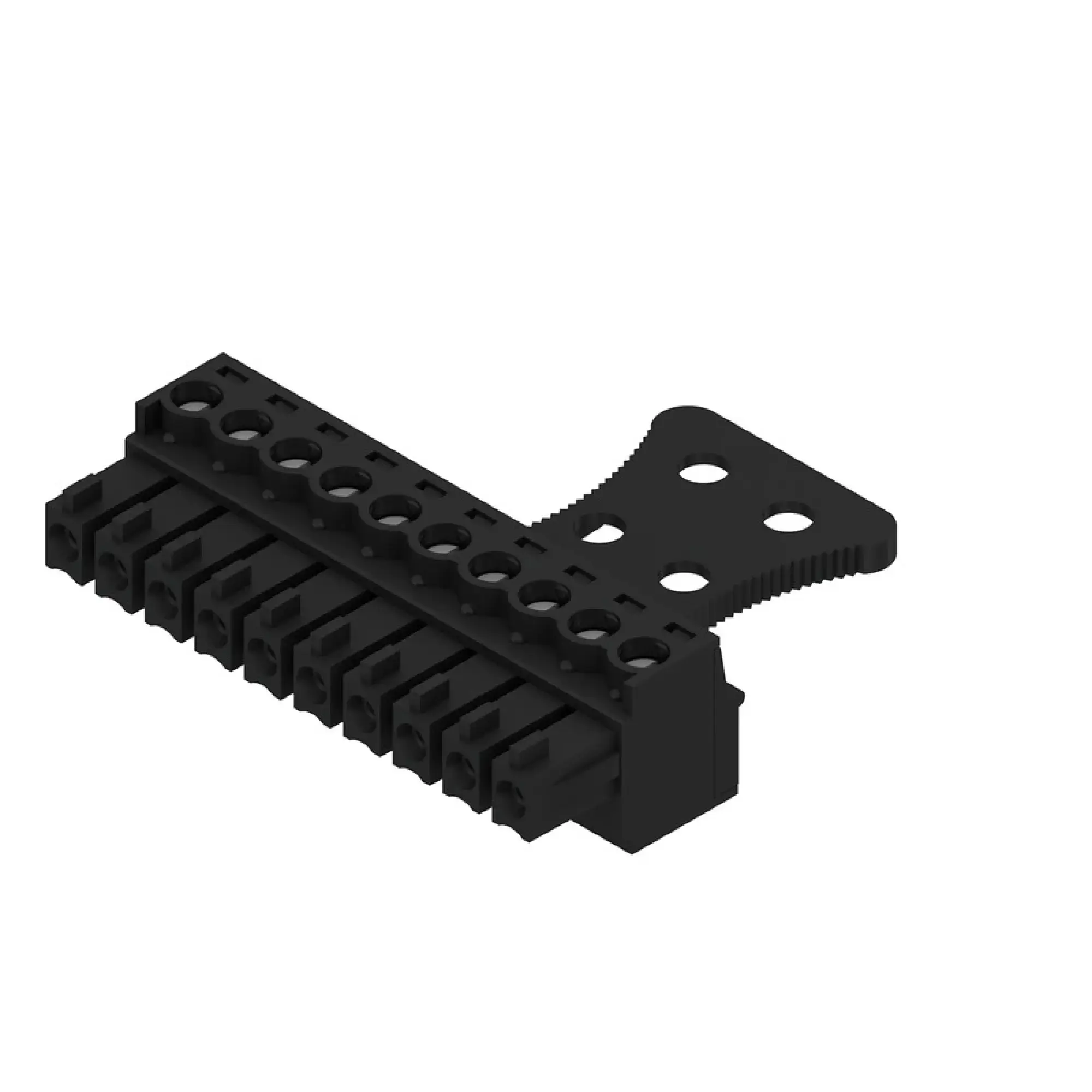 Weidmüller 1072010000 PCB connector (wire connection), 160 V, 17.5 A, Pitch in mm: 3.81, 1.5 mm², Number of poles: 10, Clamping yoke connection, Box (img_001)