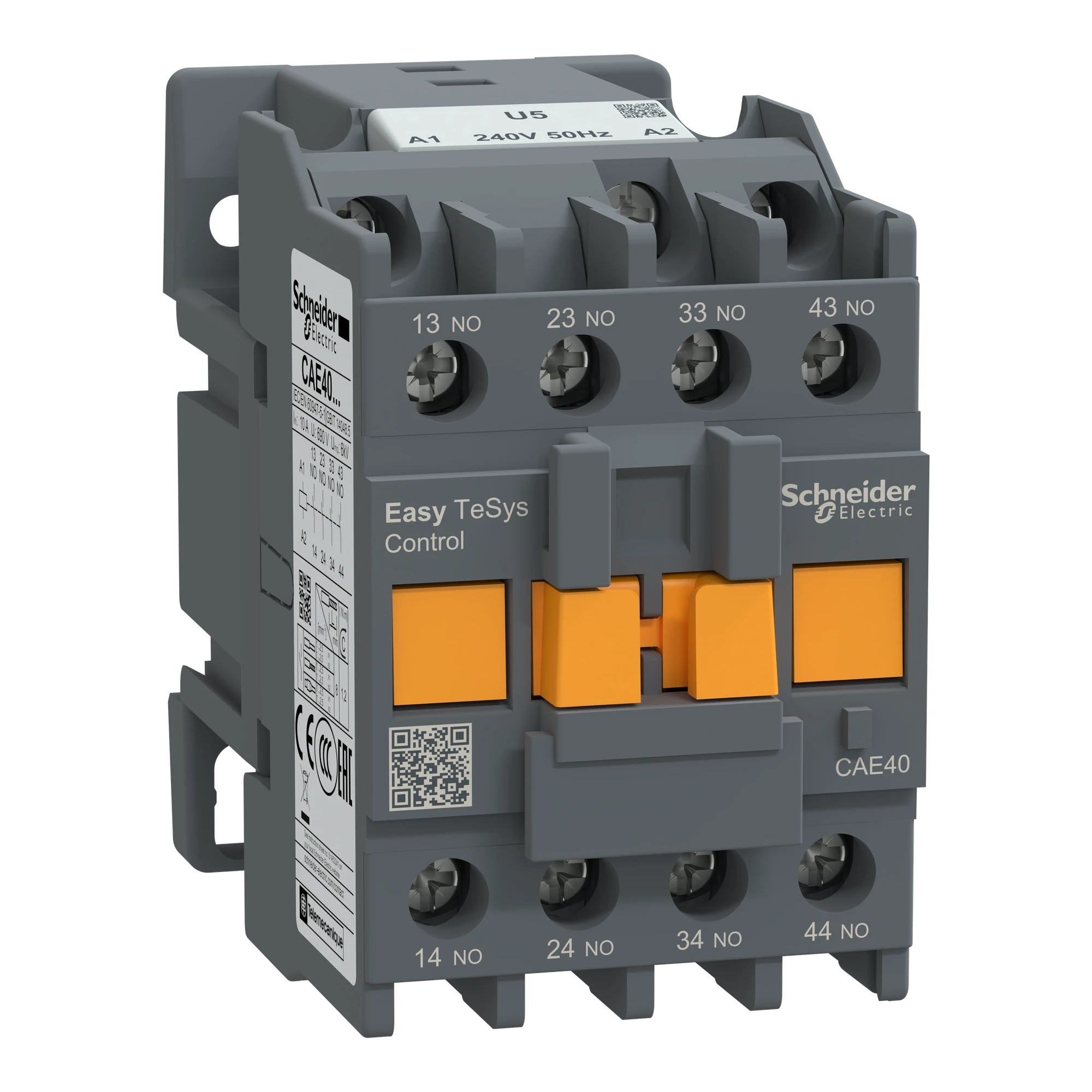 Schneider Electric CAE40U5 Easy TeSys Steuerrelais 4NO 240V AC 50Hz (img_001)