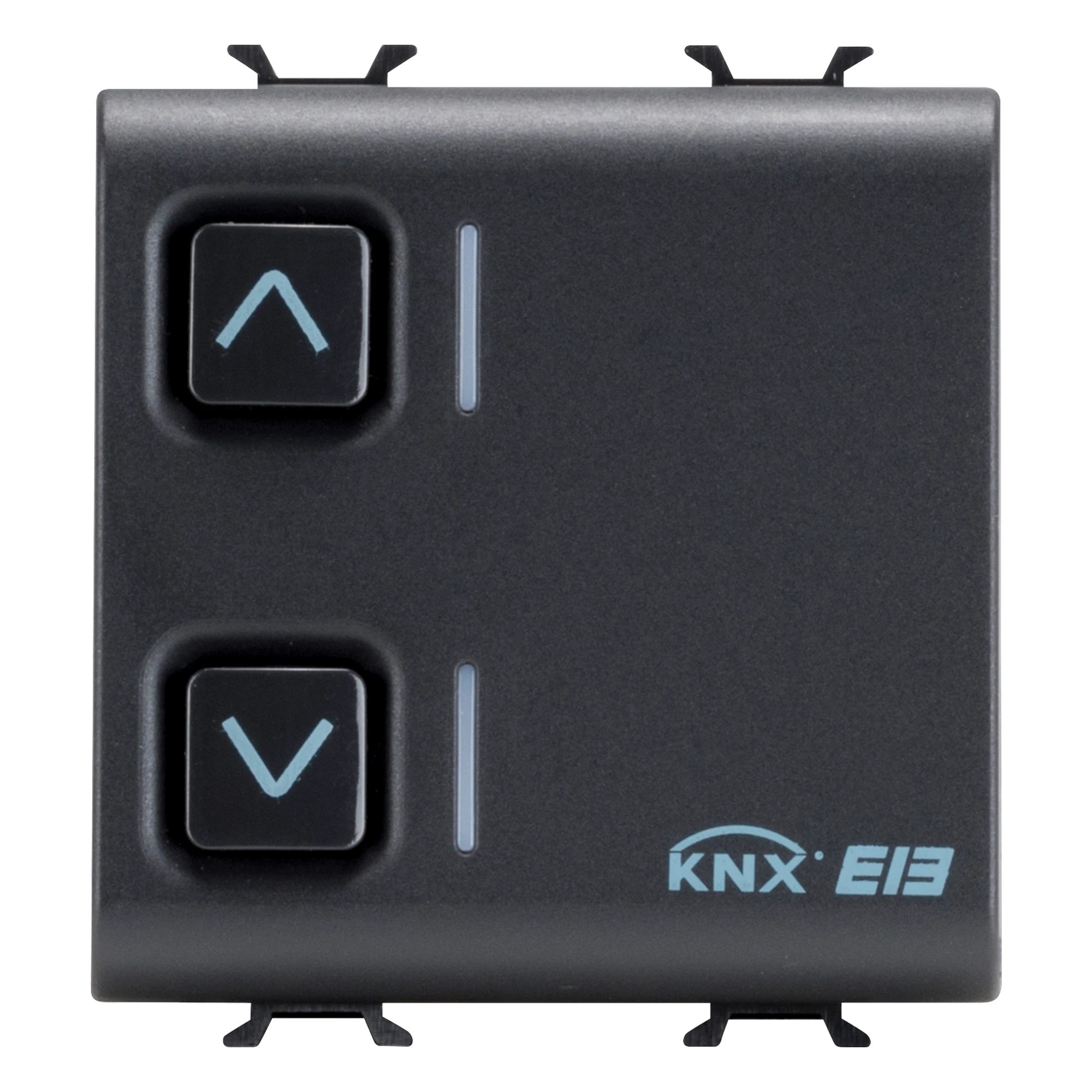 GEWISS GW12797 ACTUATOR FOR ROLLER SHUTTERS - 1 CHANNEL - 6A - KNX - 2 MODULES - BLACK - CHORUSMART (img_001)