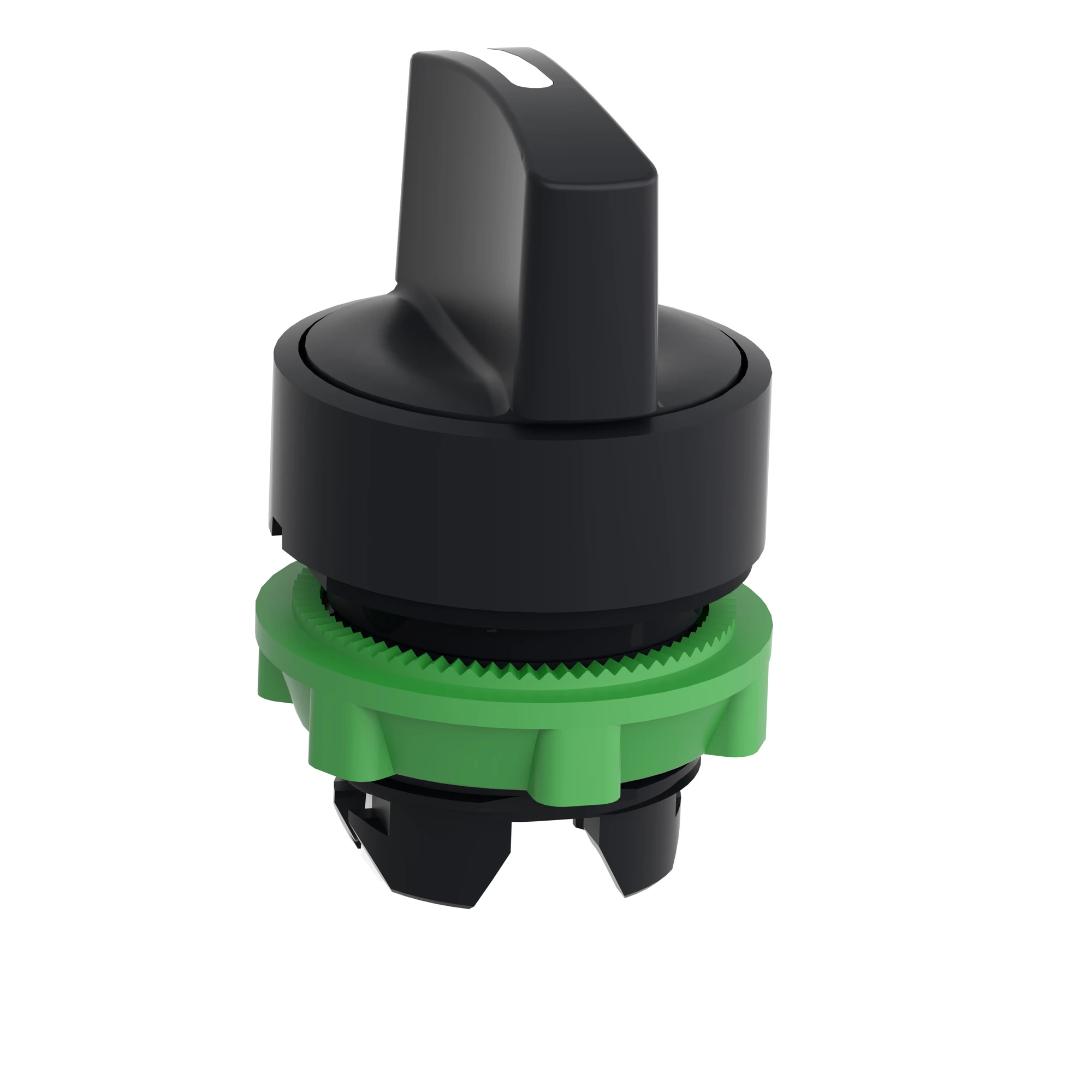 Schneider Electric ZB5AD8 Selector switch, front element, Harmony XB5, plastic, 22mm, black, 3 positions, center left latching (img_006)