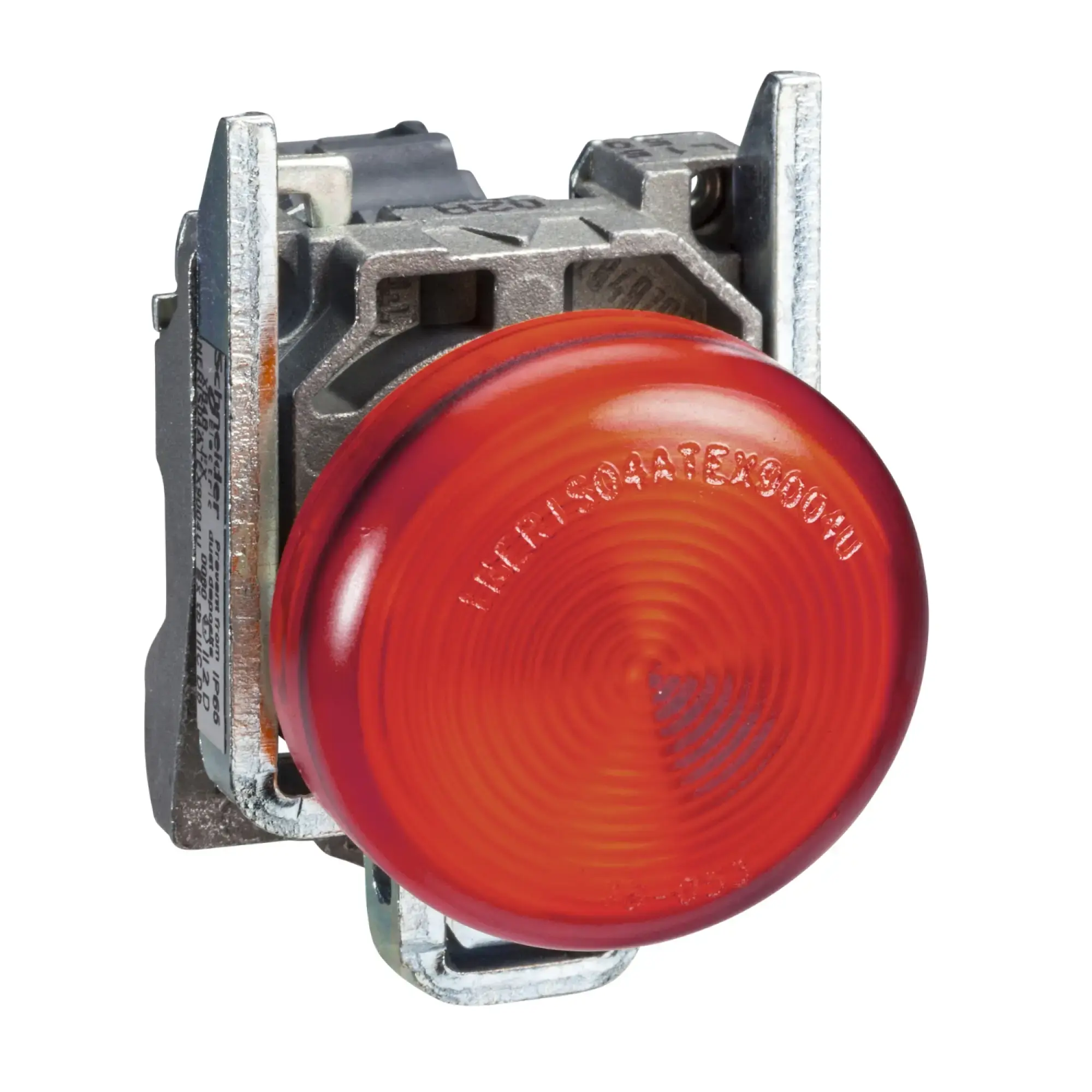 Schneider Electric XB4BV64 Pilot light, Harmony XB4, metal, 22mm, red, with transformer, incandescent lamp BA9s, smooth calotte, screw terminal, 250V (img_010)