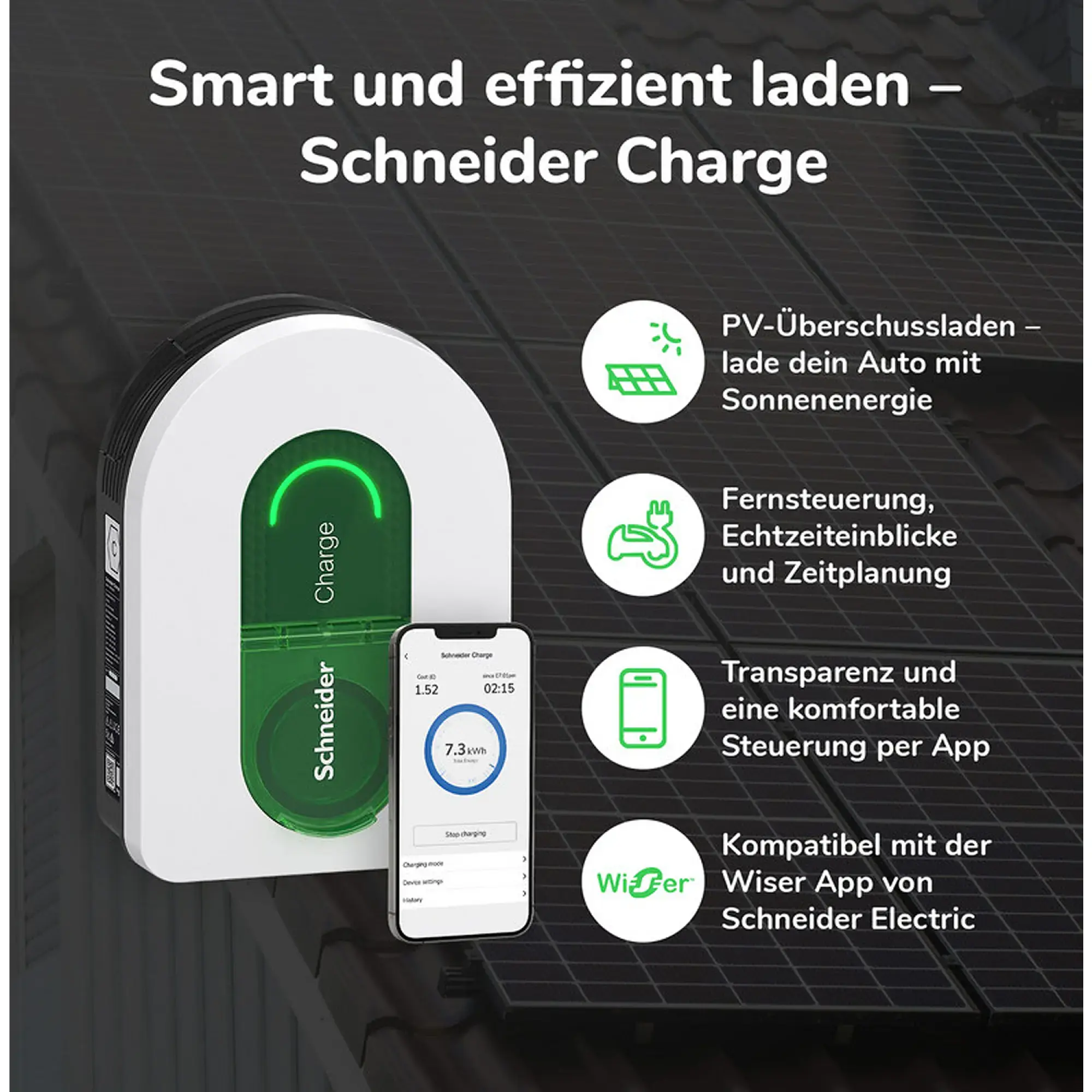 Schneider Electric EVH5A11N2C7 Smarte Wallbox Schneider Charge, 11kW, T2 Kabel 7m, 6mA Erkennung, Innen/Außen, Wi-Fi, App-Steuerung (img_002) Schneider Electric EVH5A11N2C7 Smarte Wallbox Schneider Charge, 11kW, T2 Kabel 7m, 6mA Erkennung, Innen/Außen, Wi-Fi, App-Steuerung (img_002)