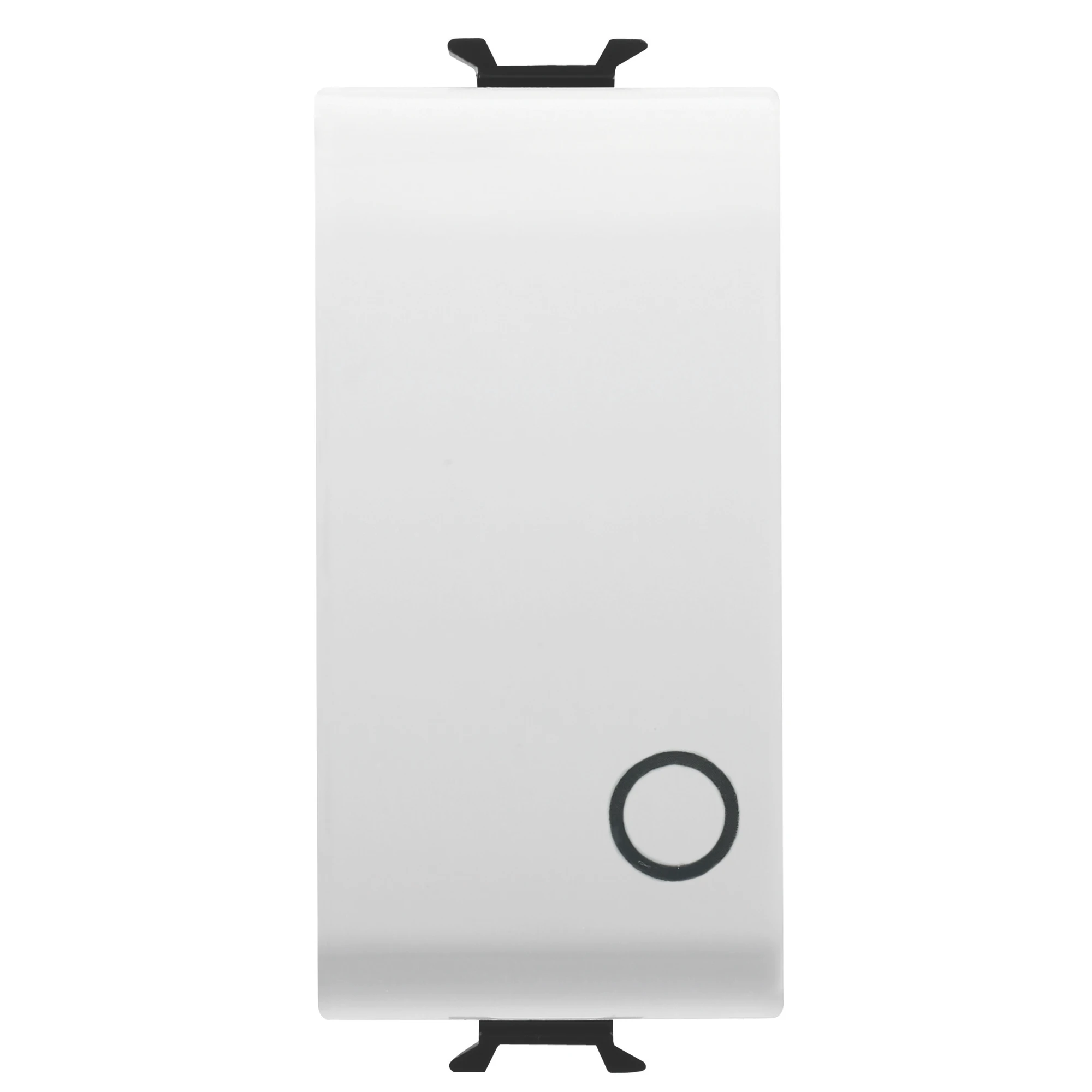 GEWISS GW10134 PUSH-BUTTON 2P 250V ac - NO 16A - NEUTRAL - SYMBOL 0 - 1 MODULE - GLOSSY WHITE - CHORUSMART (img_001)