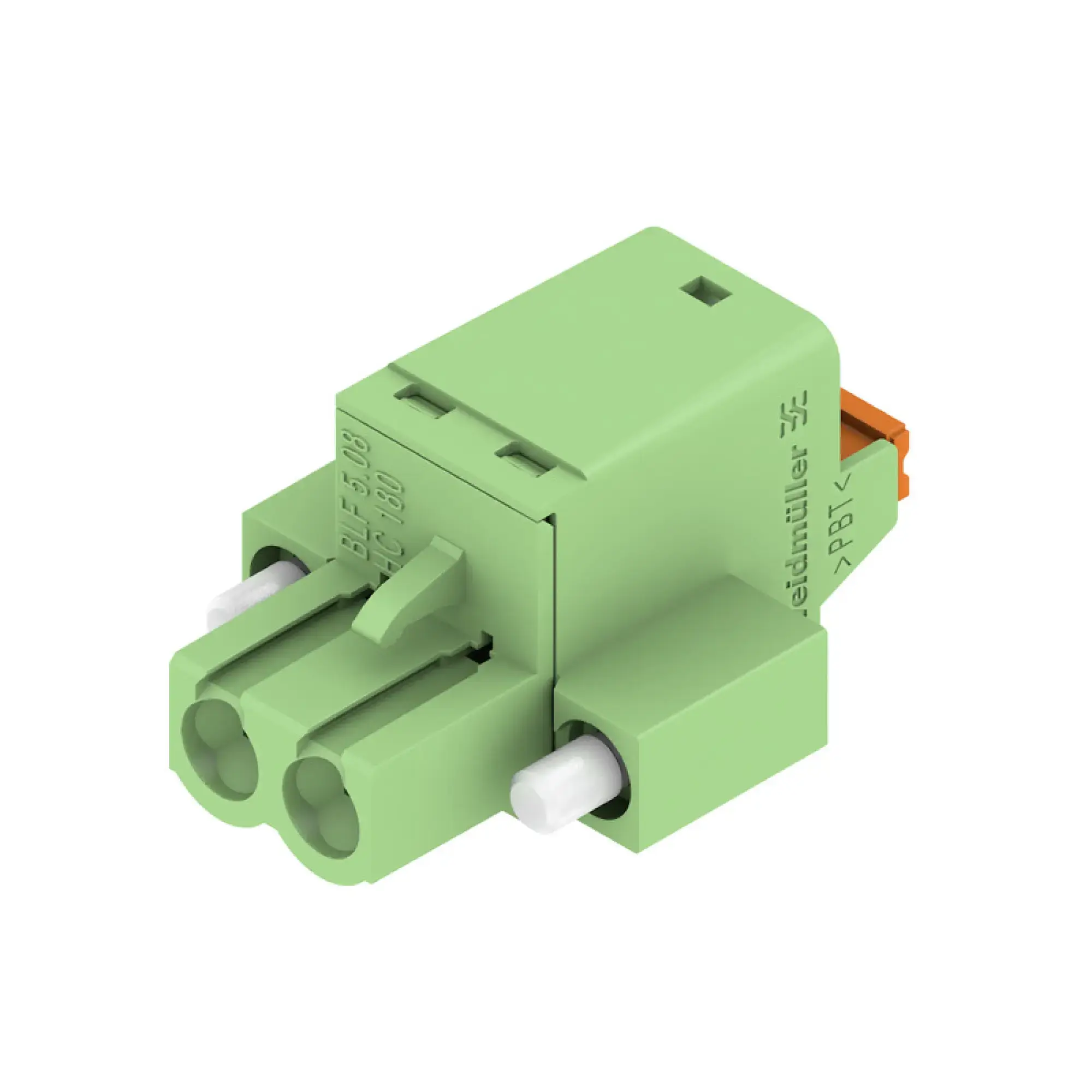 Weidmüller 1401480000 PCB connector (wire connection), 320 V, 24 A, Pitch in mm: 5.08, 3.31 mm², Number of poles: 2, PUSH IN with actuator, Box (img_001)