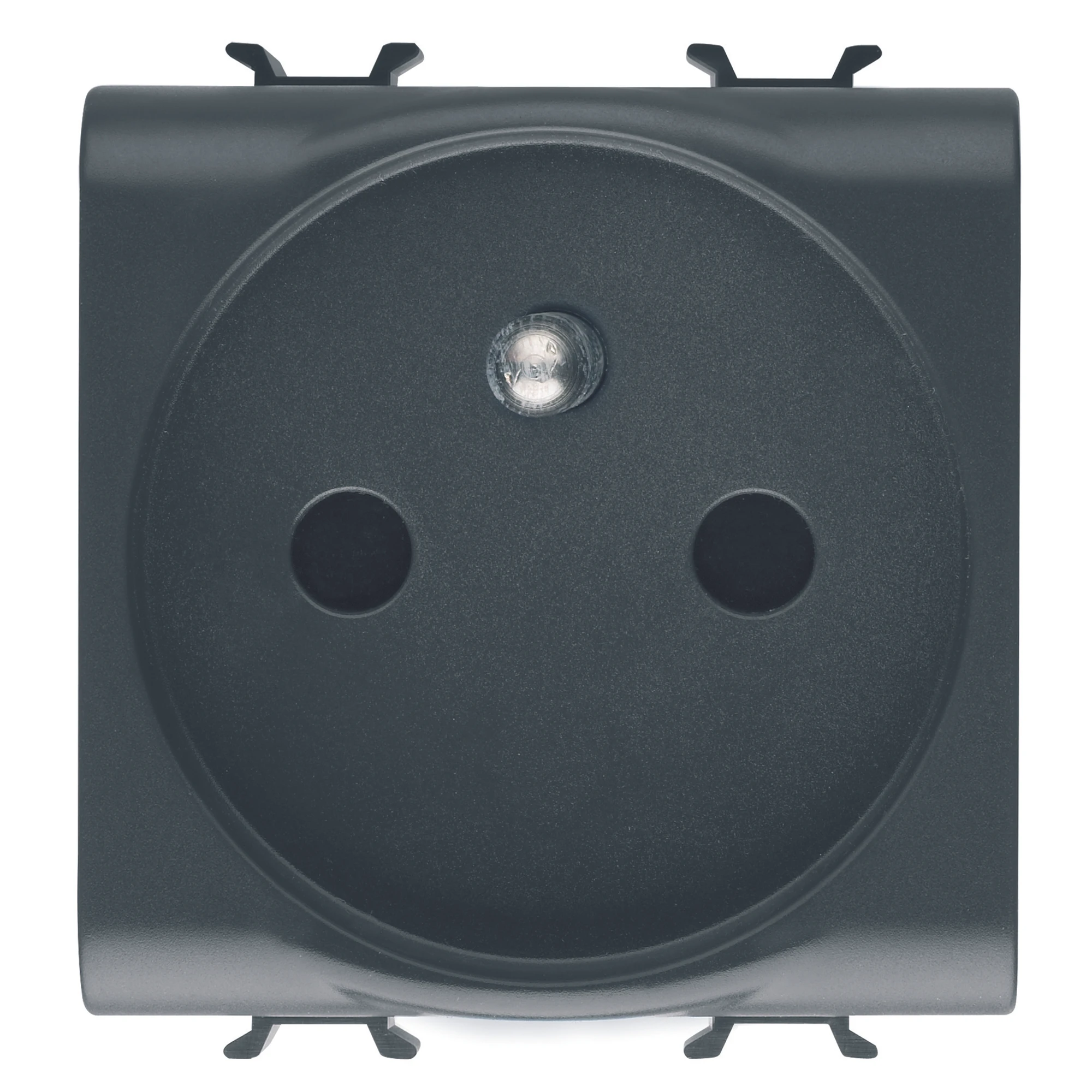 GEWISS GW12248 FRENCH STANDARD SOCKET-OUTLET 250V ac - FRONT TIGHTENING TERMINALS - 2P+E 16A - 2 MODULES - SATIN BLACK - CHORUSMART (img_001) GEWISS GW12248 FRENCH STANDARD SOCKET-OUTLET 250V ac - FRONT TIGHTENING TERMINALS - 2P+E 16A - 2 MODULES - SATIN BLACK - CHORUSMART (img_001)