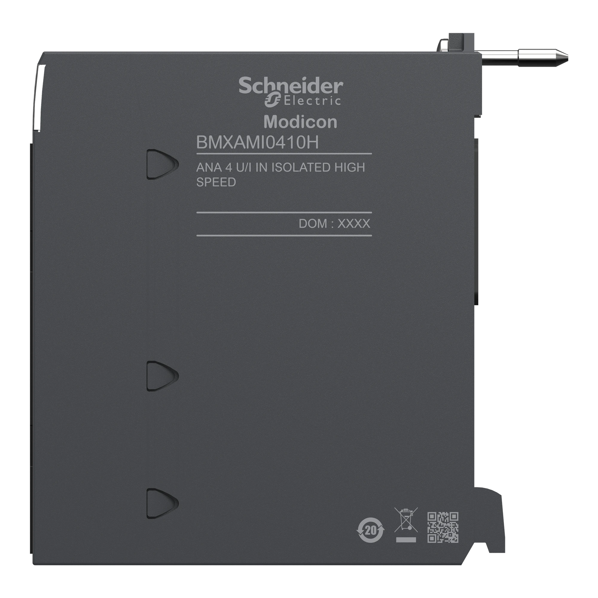 Schneider Electric BMXAMI0410H Modicon X80 I/O Module, analog, 4 inputs, 0/4-20mA, +/-10V, isolated fast, robust design (img_007) Schneider Electric BMXAMI0410H Modicon X80 I/O Module, analog, 4 inputs, 0/4-20mA, +/-10V, isolated fast, robust design (img_007)