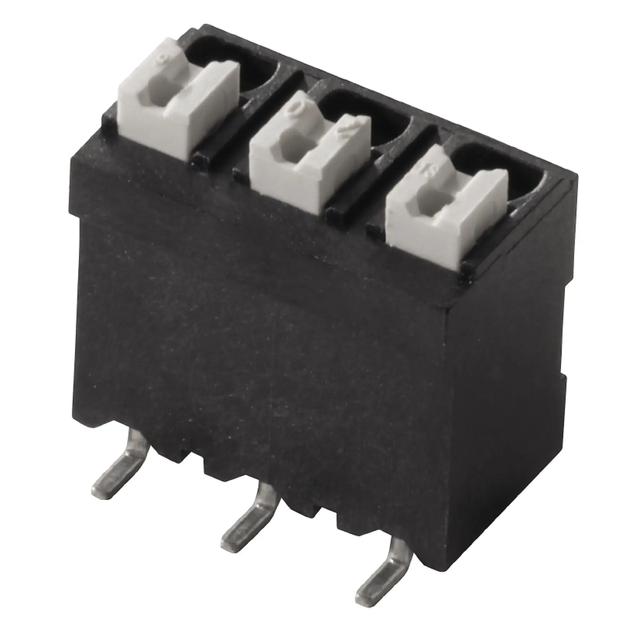 Weidmüller 1473580000 PCB terminal, 320 V, 17.5 A, Pitch in mm: 5.00, 1.5 mm², Number of poles: 3, PUSH IN with actuator, SMD solder connection, 180°, Tape (img_001) Weidmüller 1473580000 PCB terminal, 320 V, 17.5 A, Pitch in mm: 5.00, 1.5 mm², Number of poles: 3, PUSH IN with actuator, SMD solder connection, 180°, Tape (img_001)