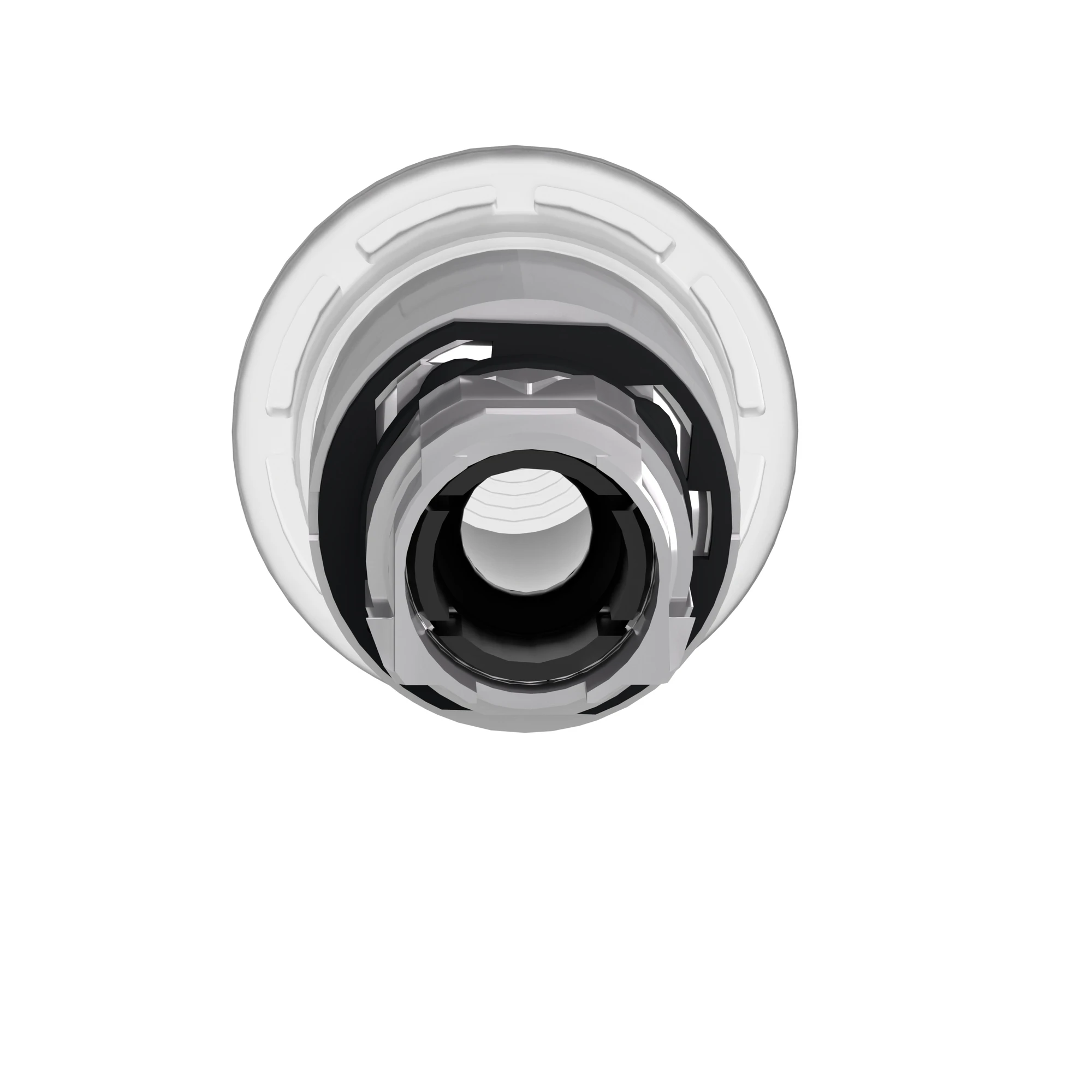 Schneider Electric ZB4BW613 Mushroom Push Button, Front Element, Harmony XB4, Metal, 22mm, Illuminated, White, Pull Release, for Universal LED (img_003)