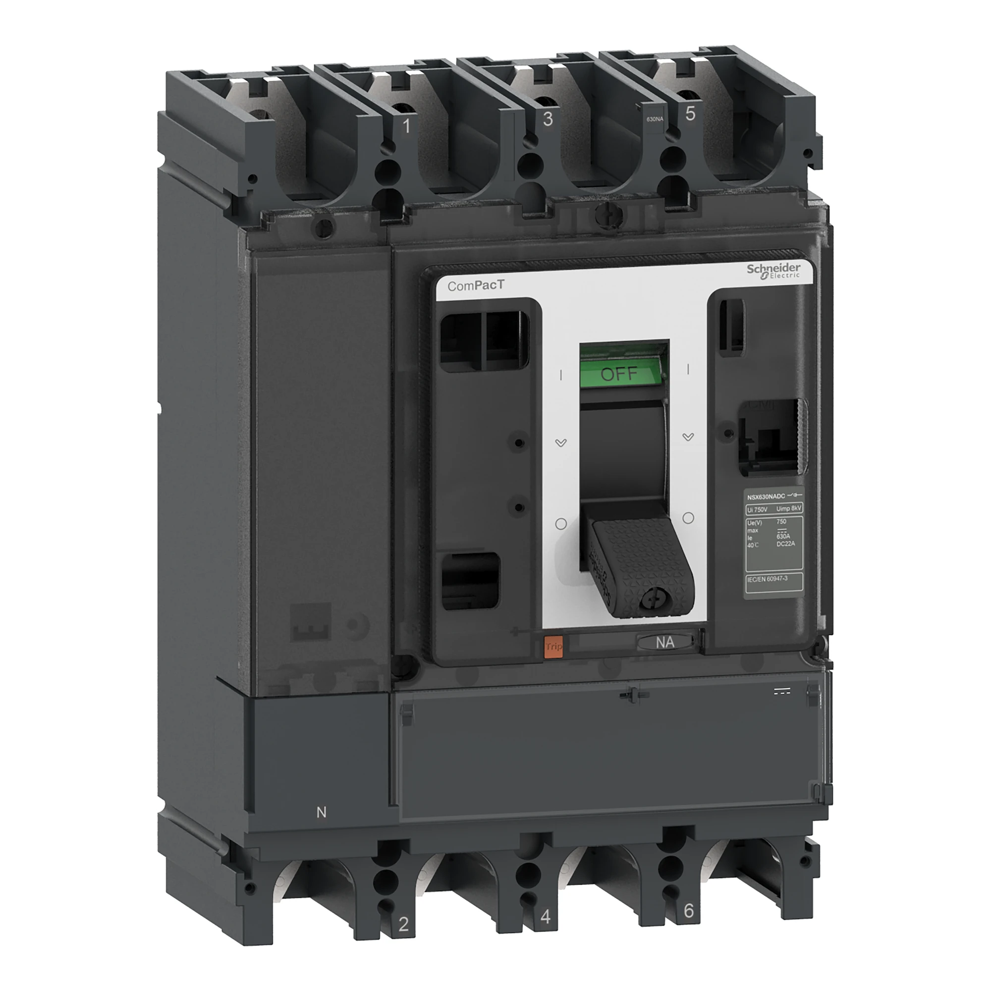 Schneider Electric C634630DS Load disconnect switch ComPacT NSX630NA, DC, 630 A, 4P (img_001)