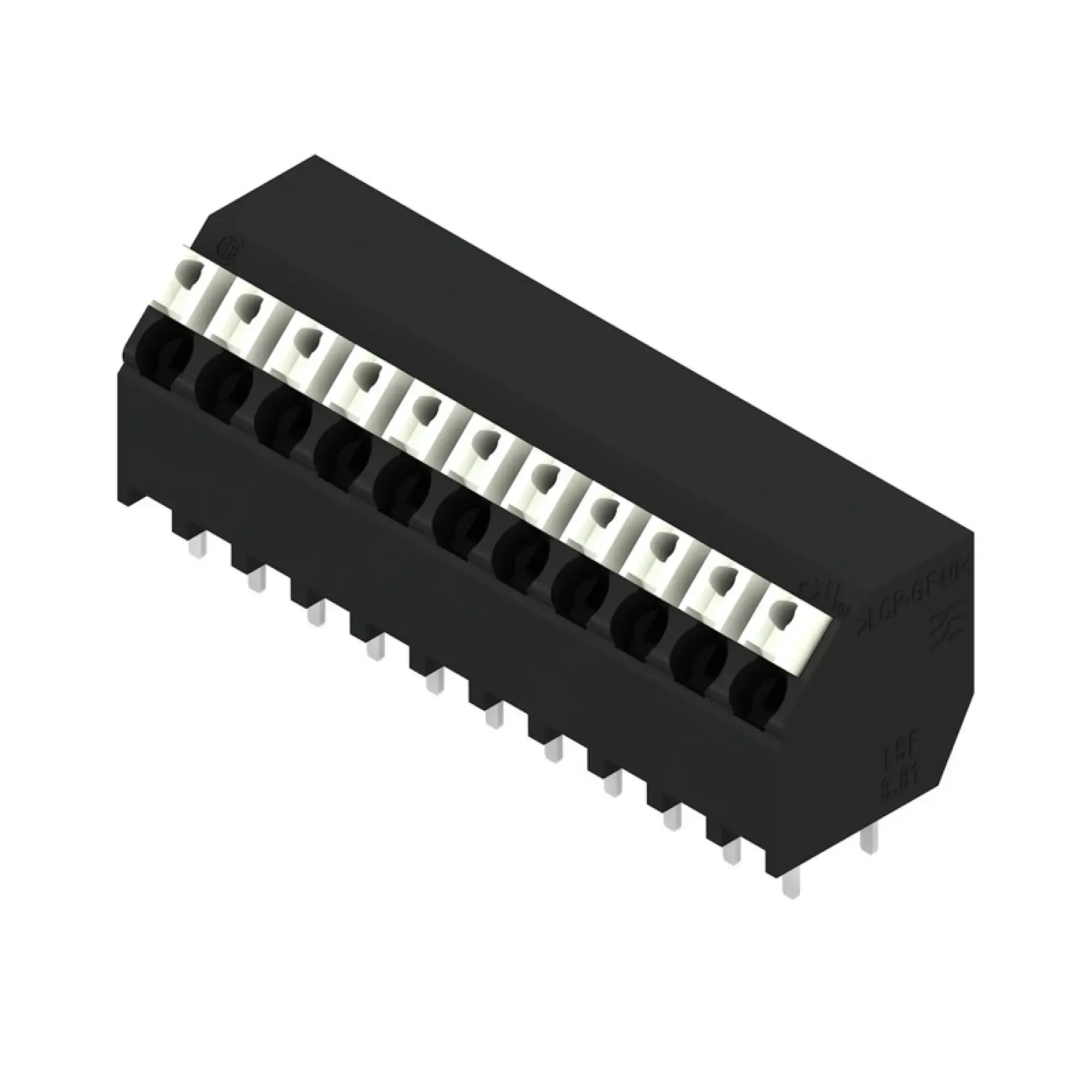 Weidmüller 1885970000 PCB terminal, 160 V, 17.5 A, Pitch in mm: 3.81, 1.5 mm², Number of poles: 11, PUSH IN with actuator, THT/THR solder connection, 135°, Tube (img_001) Weidmüller 1885970000 PCB terminal, 160 V, 17.5 A, Pitch in mm: 3.81, 1.5 mm², Number of poles: 11, PUSH IN with actuator, THT/THR solder connection, 135°, Tube (img_001)