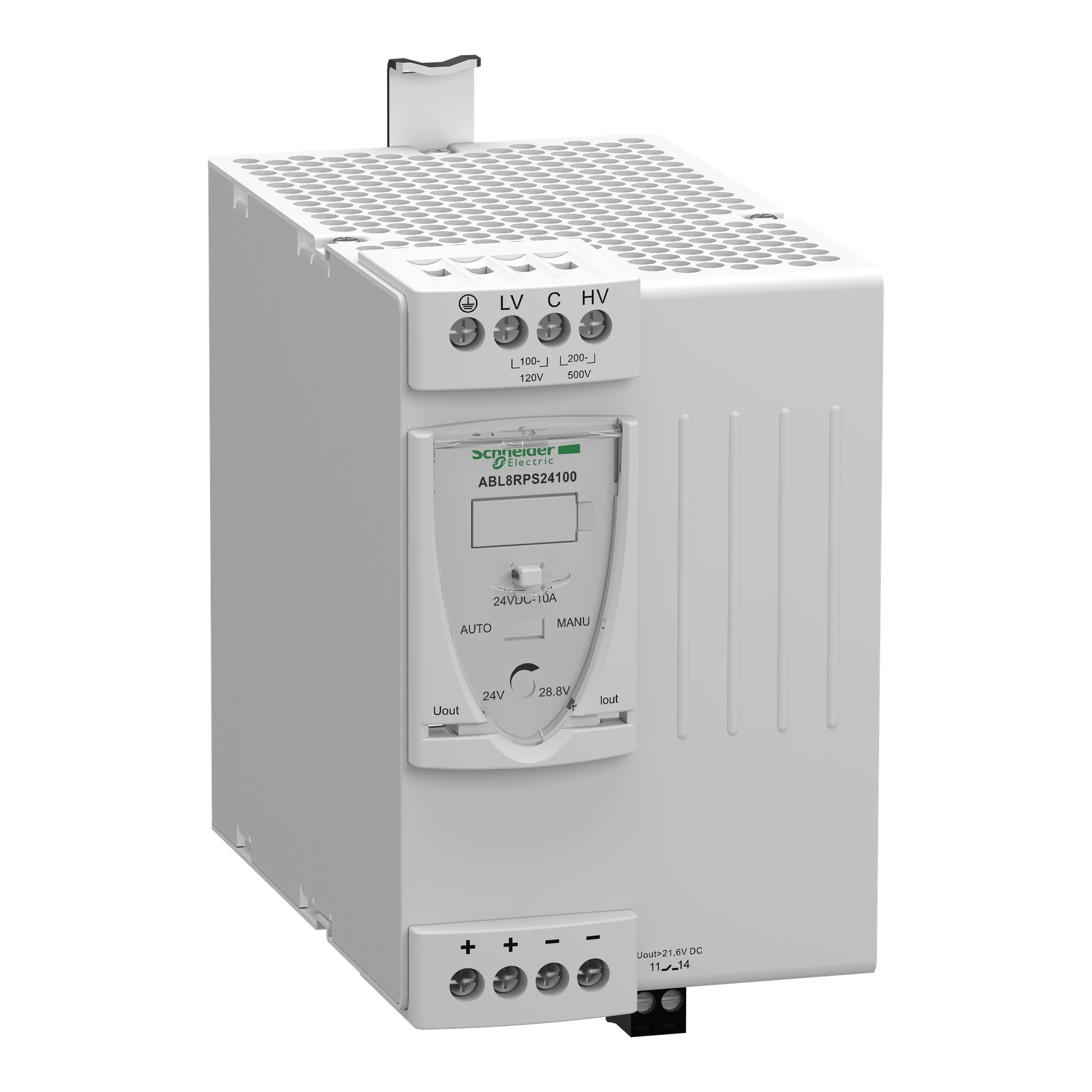 Schneider Electric ABL8RPS24100 Power Supply, Modicon ABL8, Universal, 1-/2-phase, 100-500V AC, 24V DC, 10A, 240W (img_001) Schneider Electric ABL8RPS24100 Power Supply, Modicon ABL8, Universal, 1-/2-phase, 100-500V AC, 24V DC, 10A, 240W (img_001)